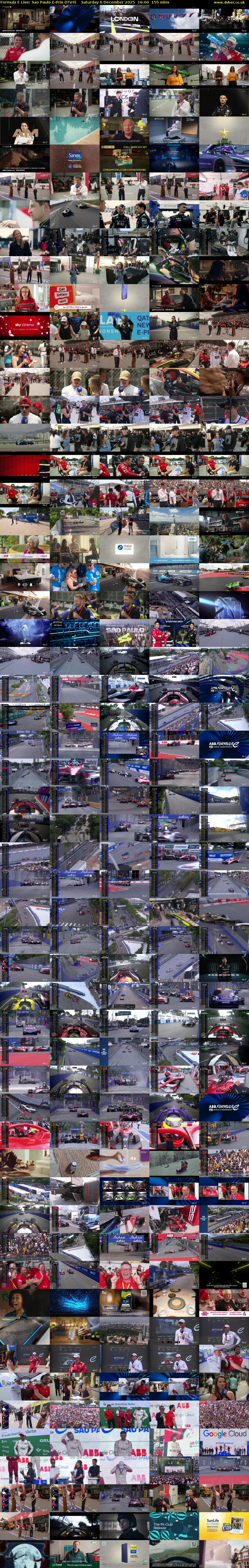 Formula E Live: Sao Paulo E-Prix (ITV4) Saturday 6 December 2025 16:00 - 18:35