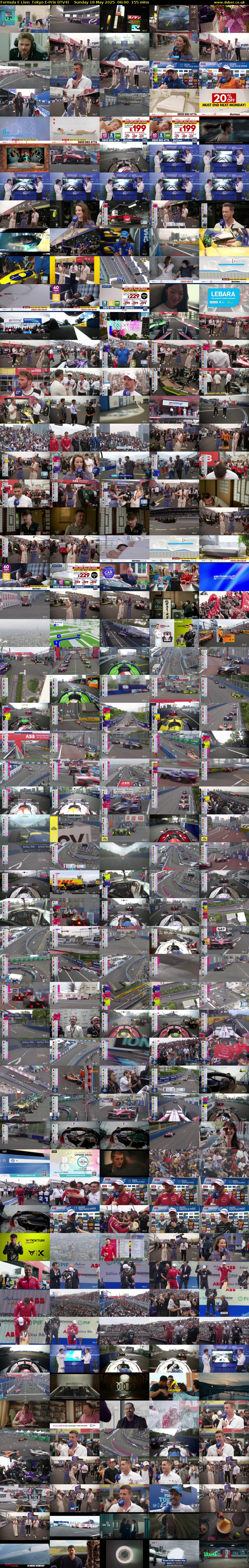 Formula E Live: Tokyo E-Prix (ITV4) Sunday 18 May 2025 06:00 - 08:35