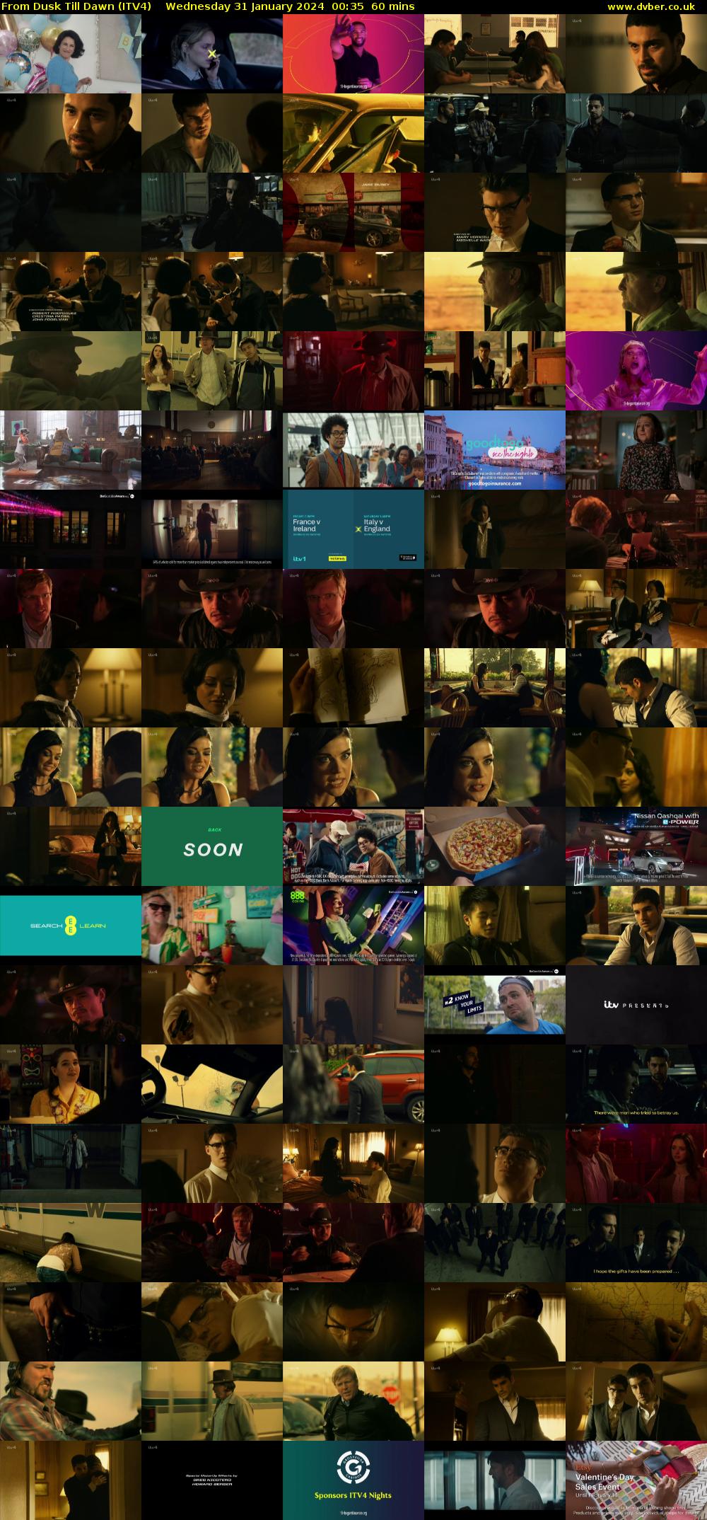 From Dusk Till Dawn (ITV4) Wednesday 31 January 2024 00:35 - 01:35