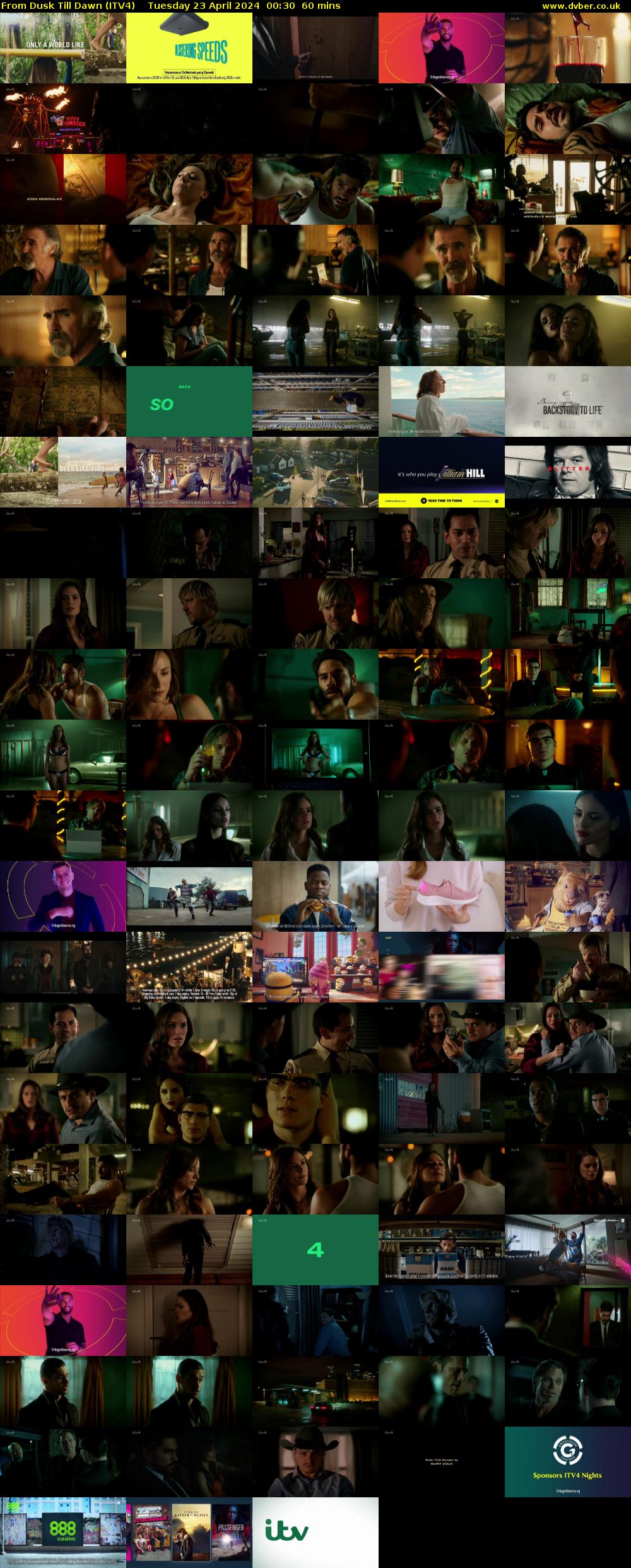 From Dusk Till Dawn (ITV4) Tuesday 23 April 2024 00:30 - 01:30
