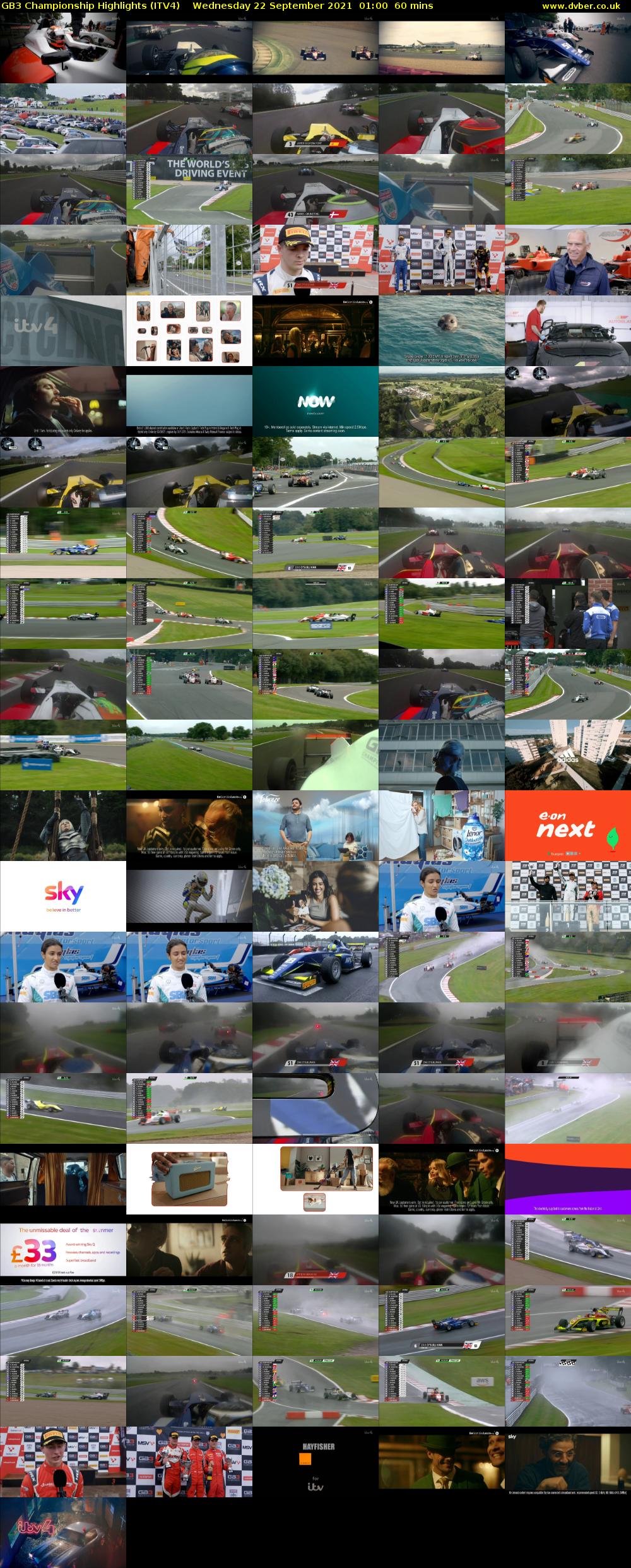 GB3 Championship Highlights (ITV4) Wednesday 22 September 2021 01:00 - 02:00