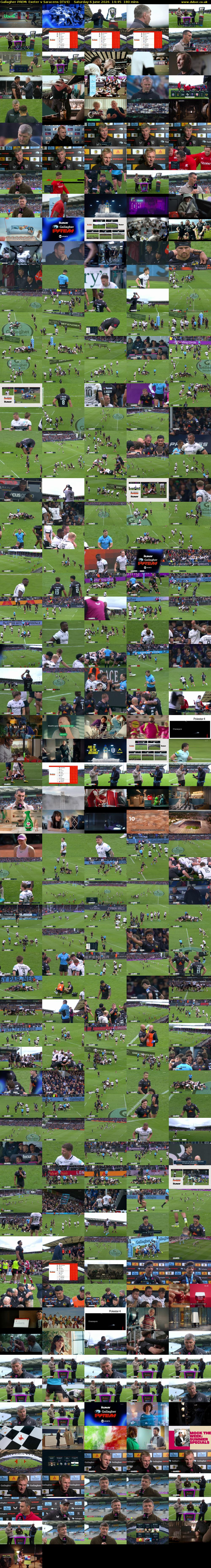 Gallagher PREM: Exeter v Saracens (ITV4) Saturday 6 June 2026 14:45 - 17:45