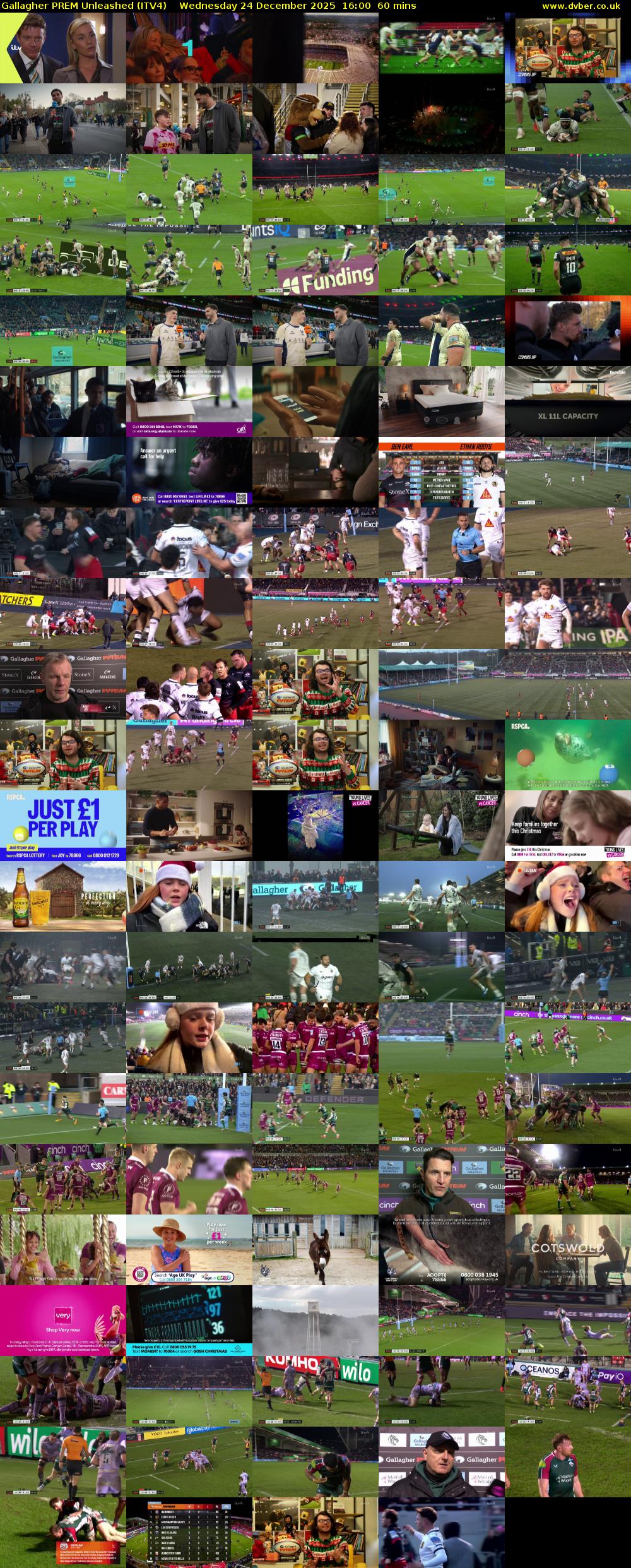 Gallagher PREM Unleashed (ITV4) Wednesday 24 December 2025 16:00 - 17:00