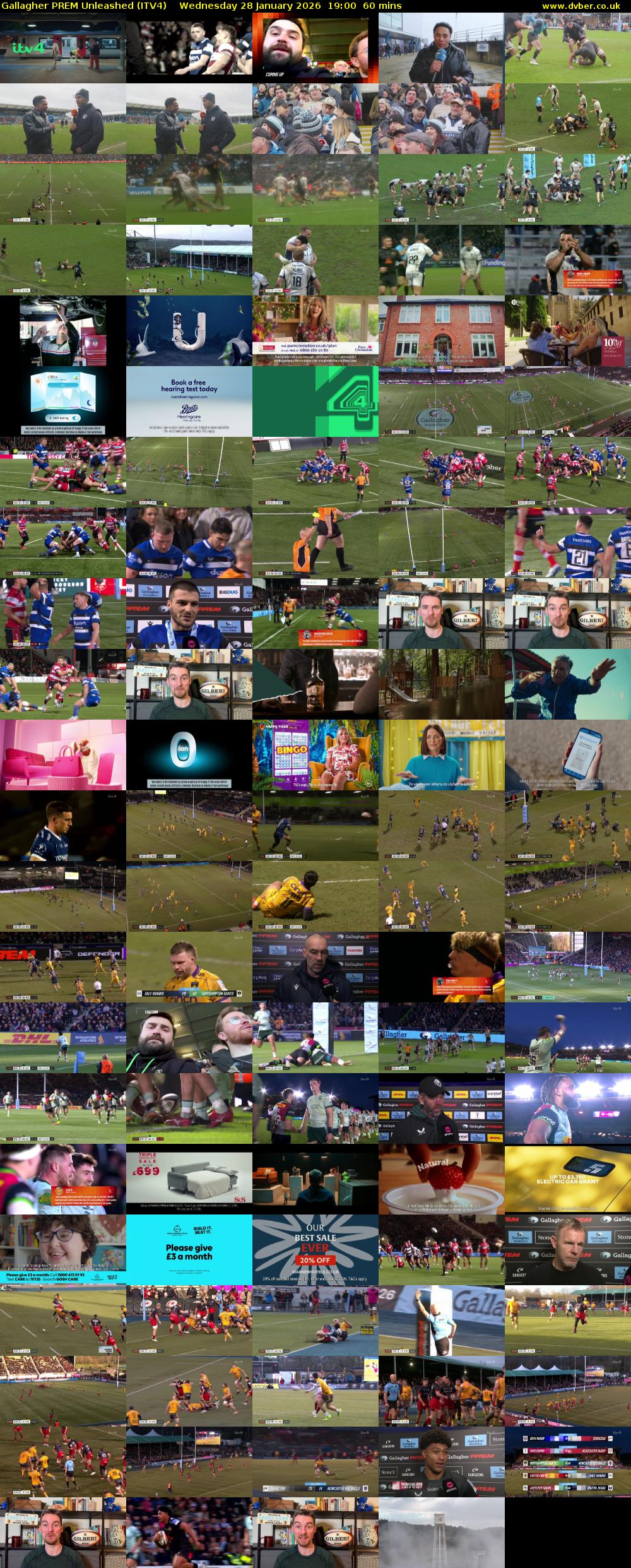 Gallagher PREM Unleashed (ITV4) Wednesday 28 January 2026 19:00 - 20:00