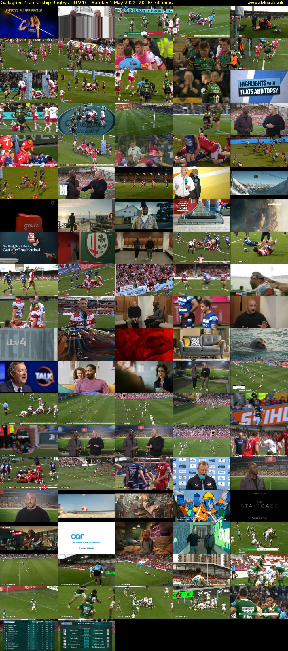 Gallagher Premiership Rugby... (ITV4) Sunday 1 May 2022 20:00 - 21:00