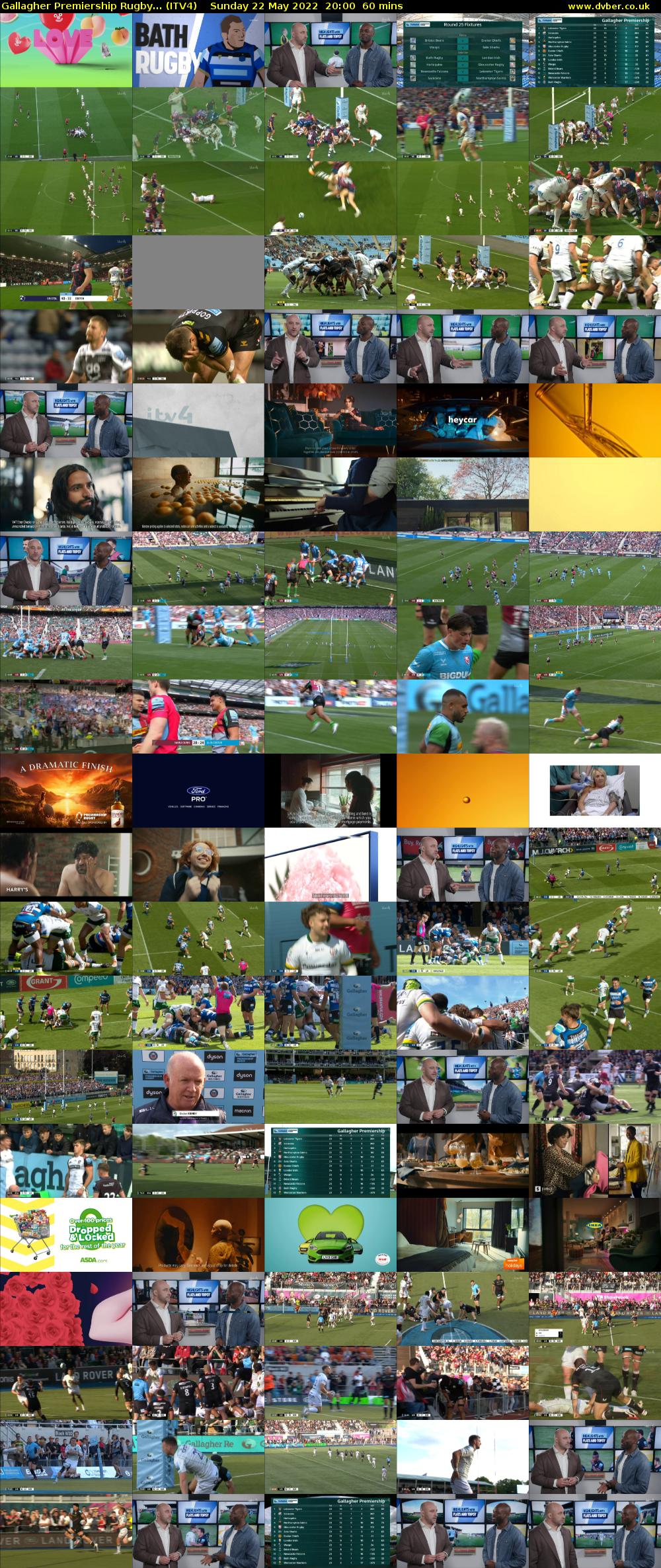 Gallagher Premiership Rugby... (ITV4) Sunday 22 May 2022 20:00 - 21:00