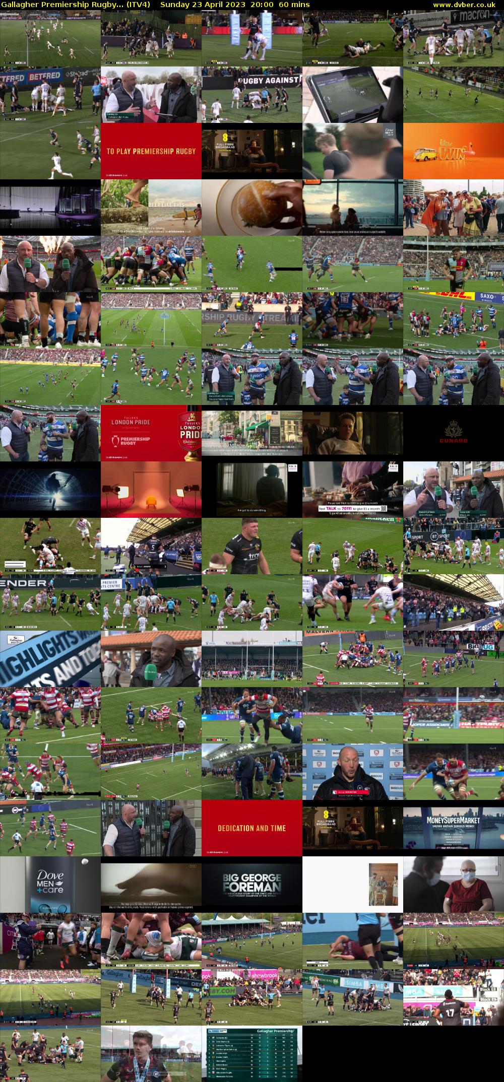 Gallagher Premiership Rugby... (ITV4) Sunday 23 April 2023 20:00 - 21:00