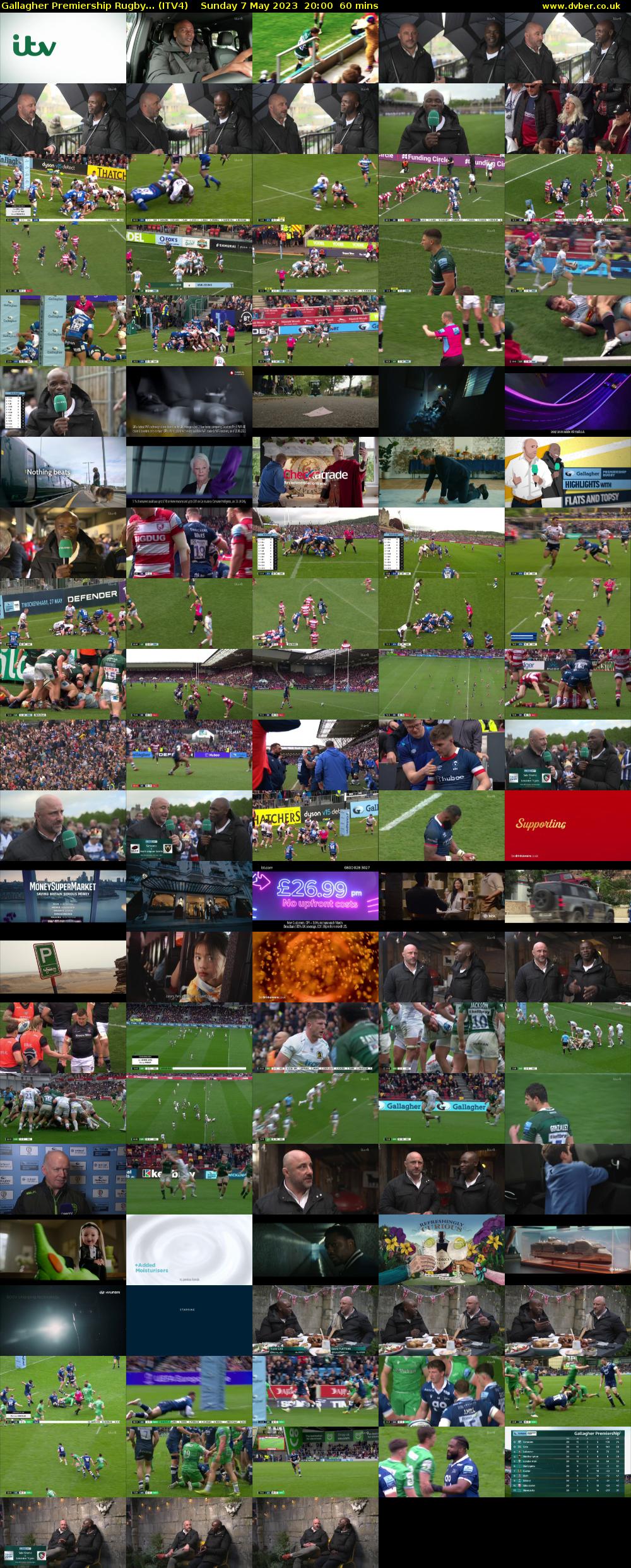 Gallagher Premiership Rugby... (ITV4) Sunday 7 May 2023 20:00 - 21:00