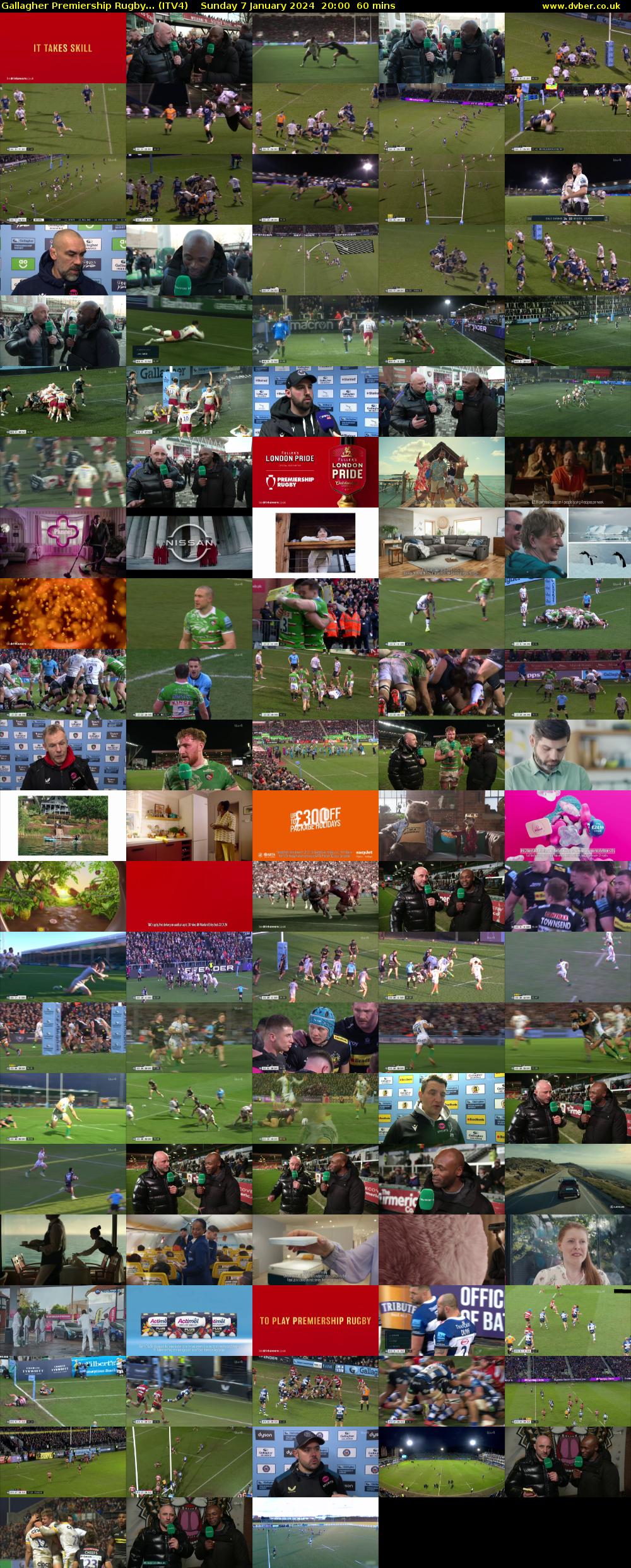 Gallagher Premiership Rugby... (ITV4) Sunday 7 January 2024 20:00 - 21:00