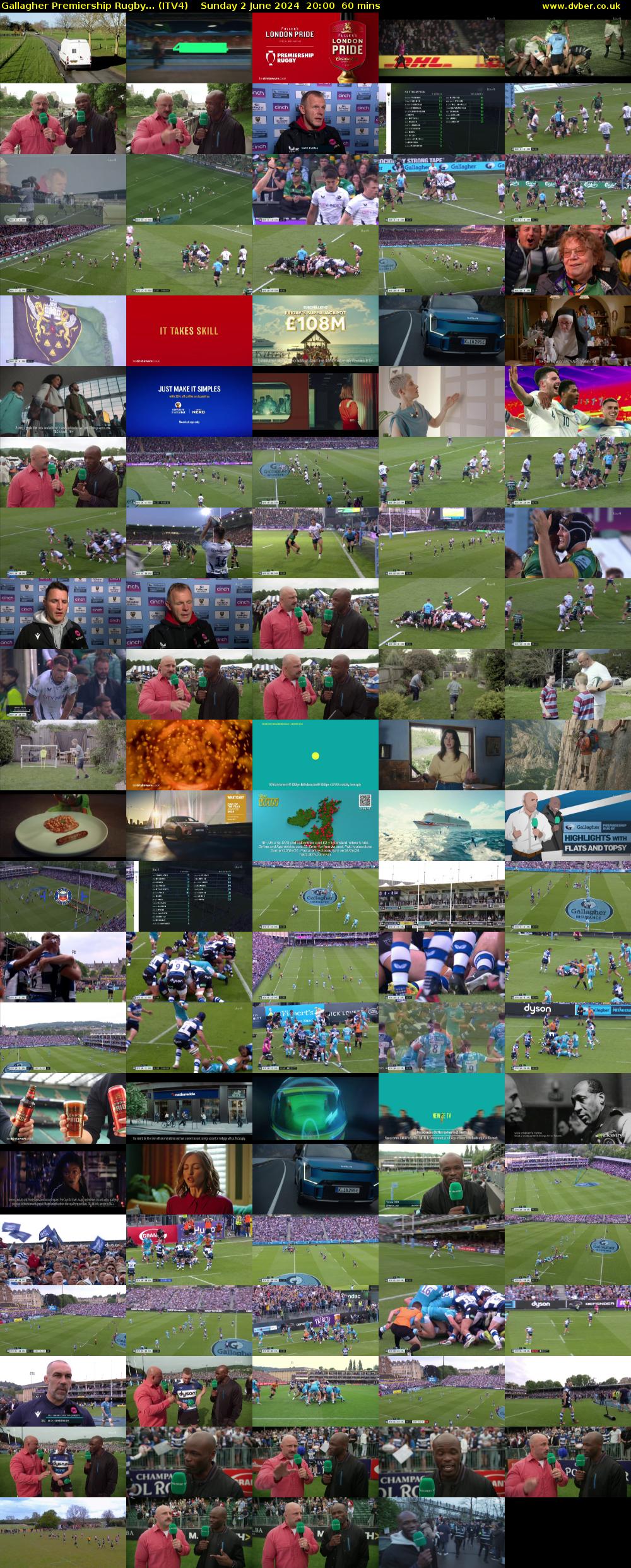 Gallagher Premiership Rugby... (ITV4) Sunday 2 June 2024 20:00 - 21:00