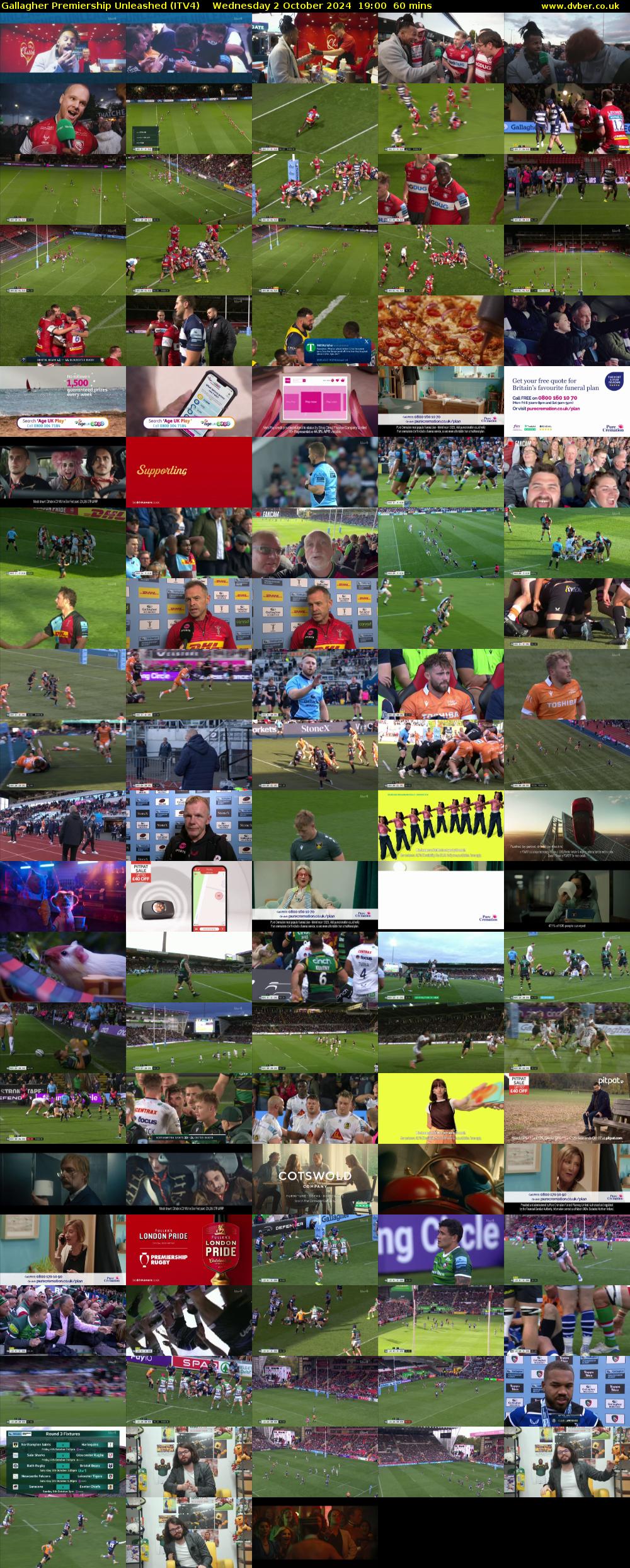 Gallagher Premiership Unleashed (ITV4) Wednesday 2 October 2024 19:00 - 20:00