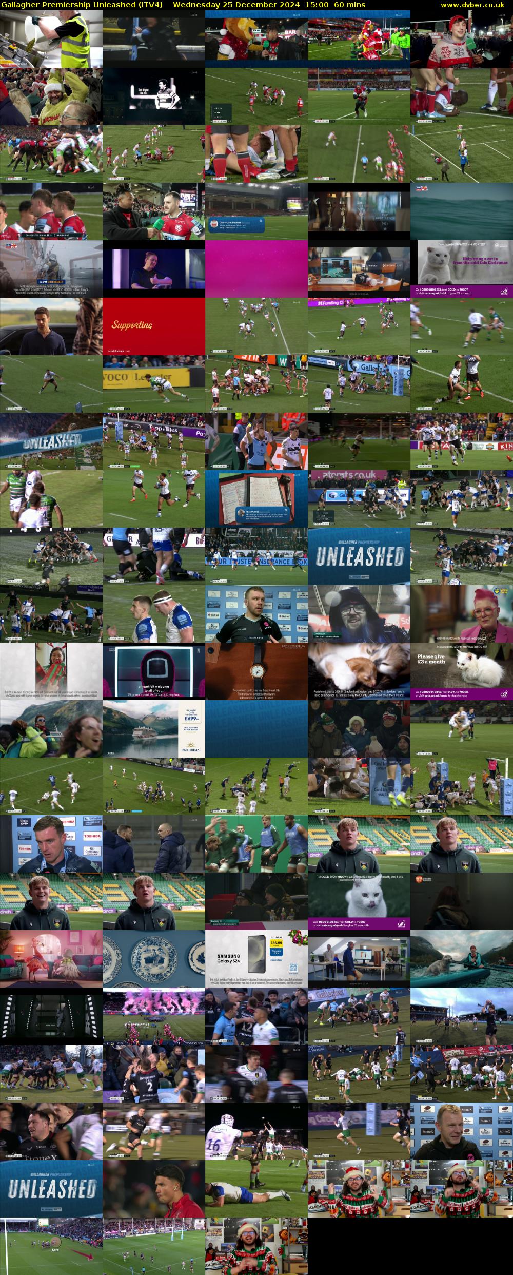 Gallagher Premiership Unleashed (ITV4) Wednesday 25 December 2024 15:00 - 16:00
