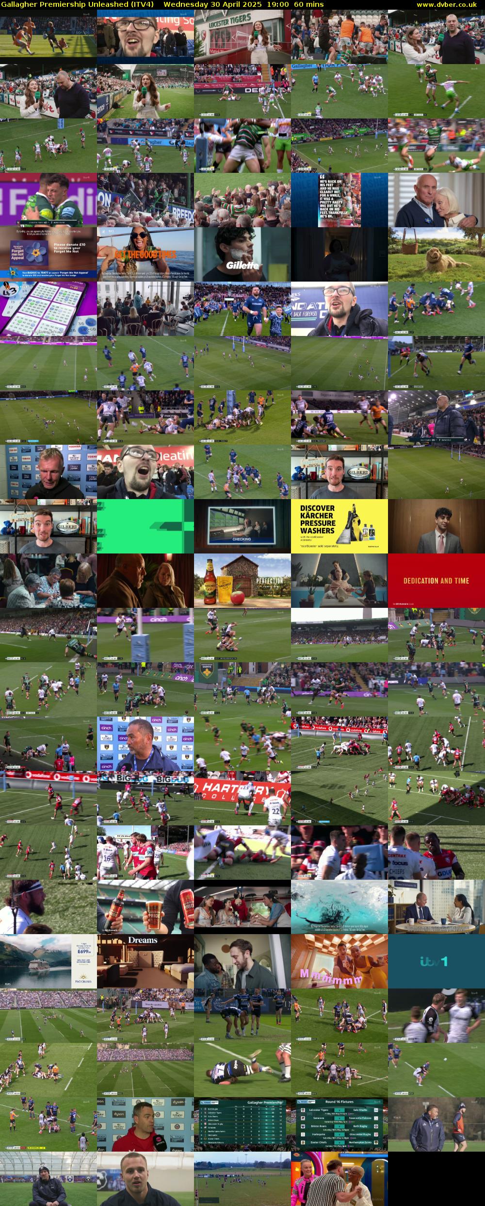 Gallagher Premiership Unleashed (ITV4) Wednesday 30 April 2025 19:00 - 20:00