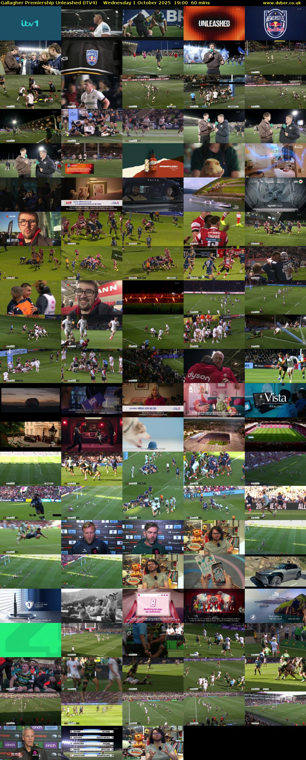 Gallagher Premiership Unleashed (ITV4) Wednesday 1 October 2025 19:00 - 20:00