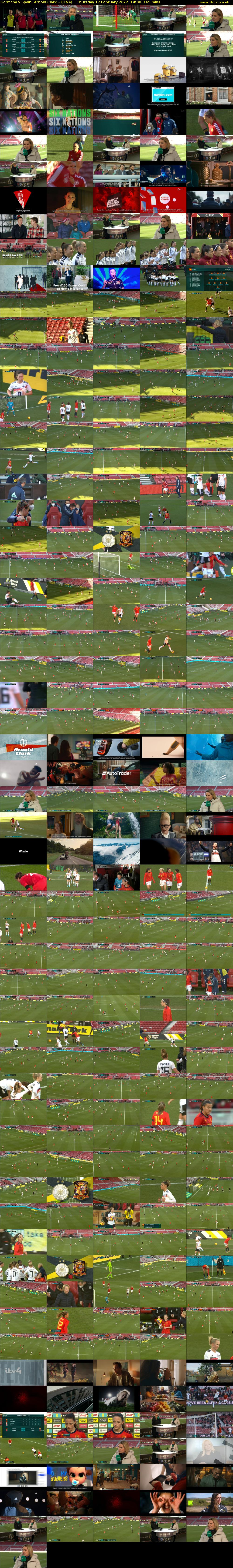 Germany v Spain: Arnold Clark... (ITV4) Thursday 17 February 2022 14:00 - 16:45