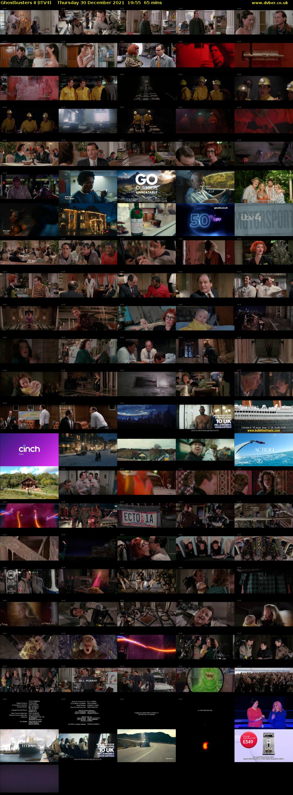 Ghostbusters II (ITV4) Thursday 30 December 2021 19:55 - 21:00