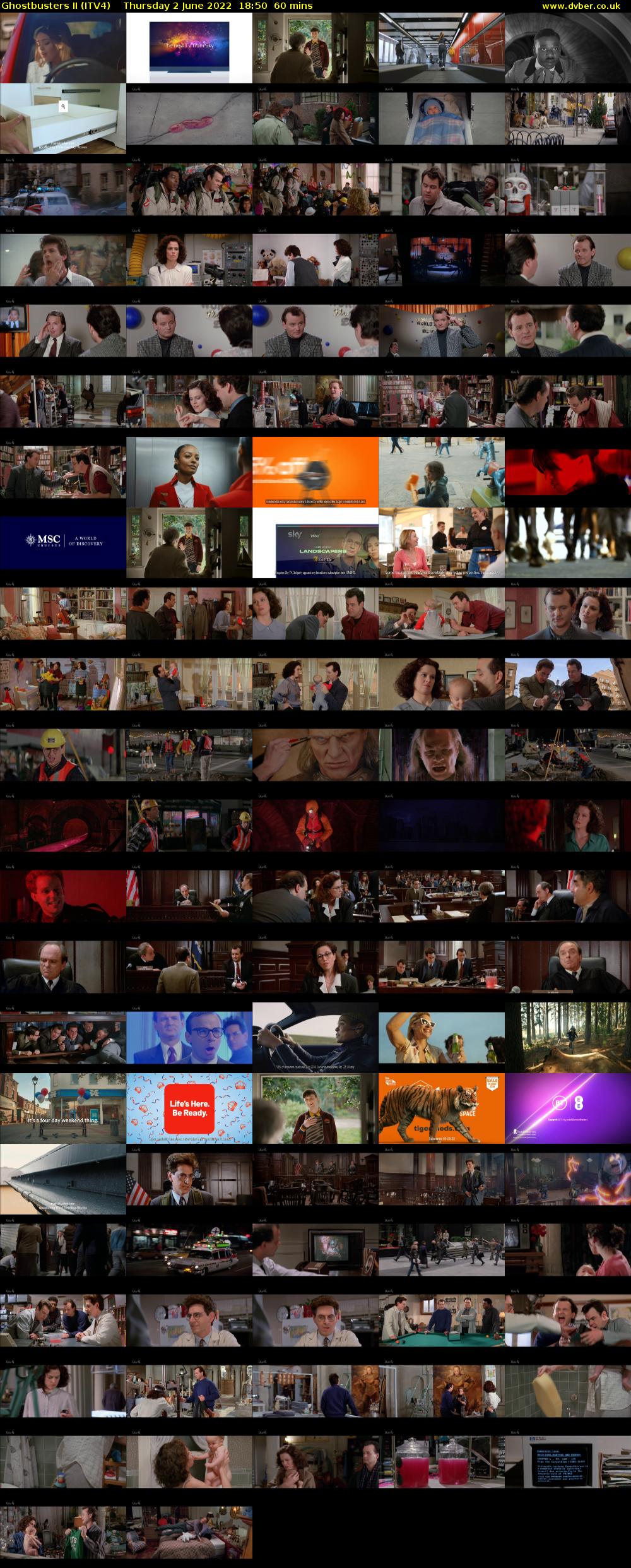 Ghostbusters II (ITV4) Thursday 2 June 2022 18:50 - 19:50