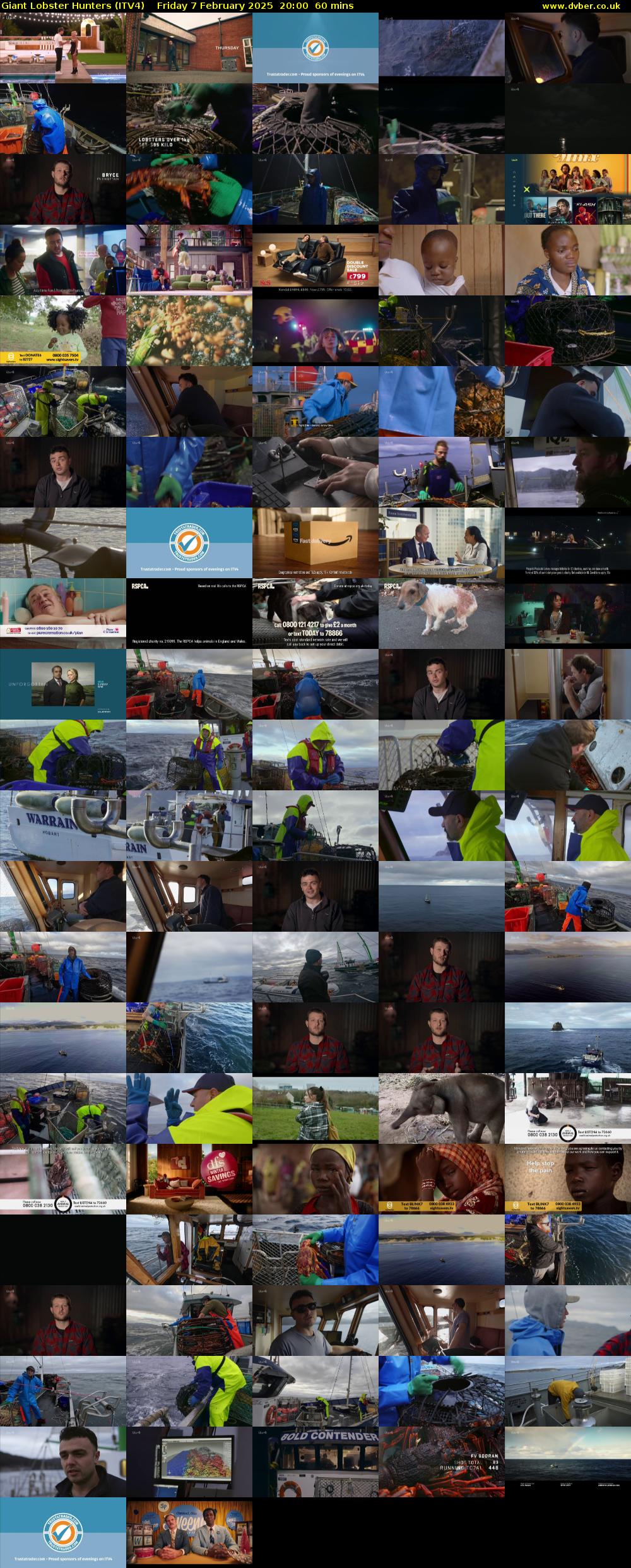 Giant Lobster Hunters (ITV4) Friday 7 February 2025 20:00 - 21:00