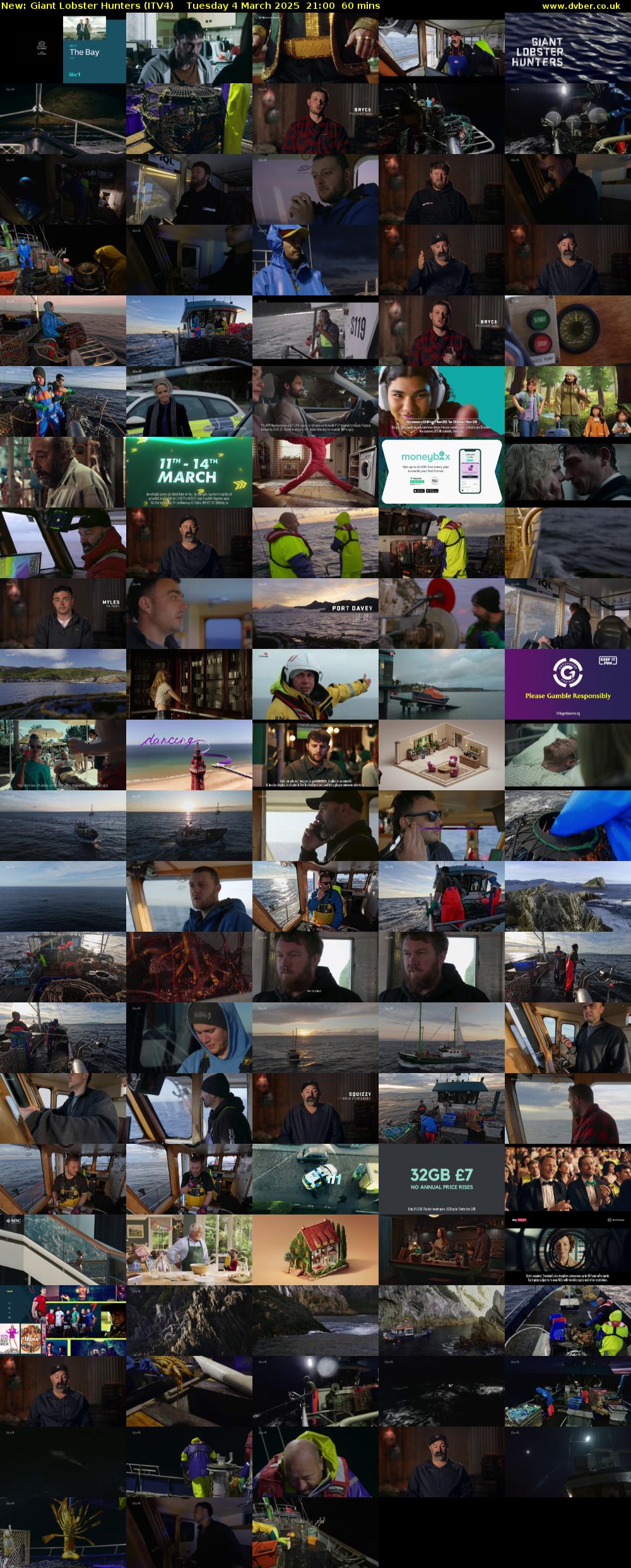 Giant Lobster Hunters (ITV4) Tuesday 4 March 2025 21:00 - 22:00