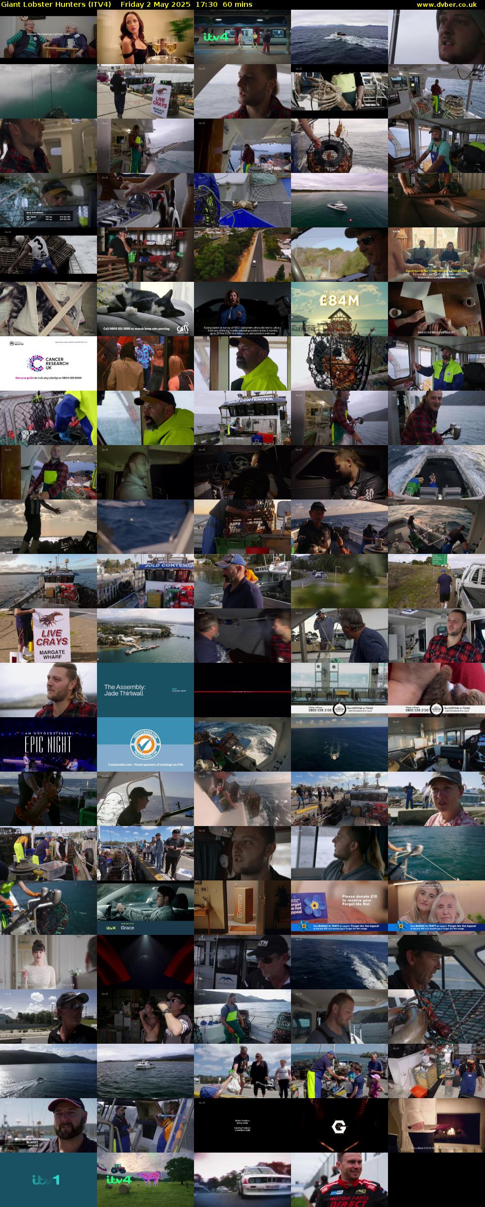 Giant Lobster Hunters (ITV4) Friday 2 May 2025 17:30 - 18:30