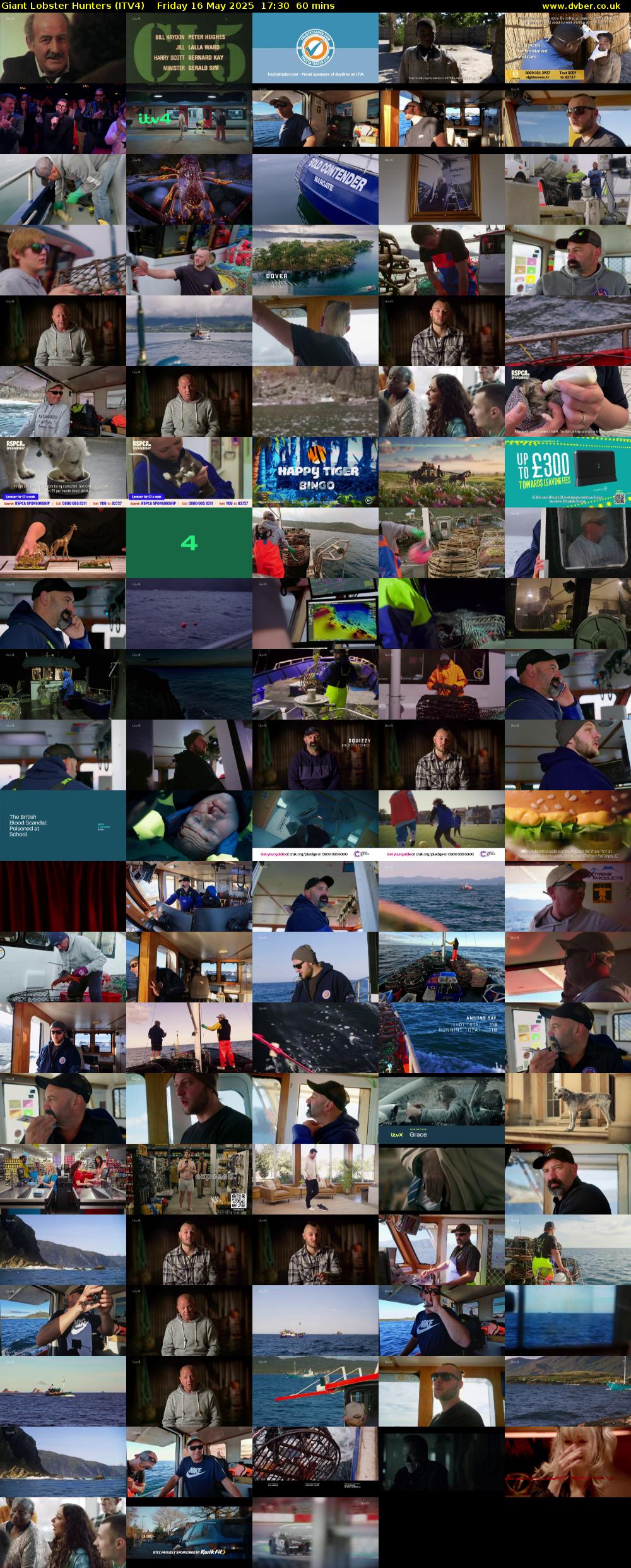 Giant Lobster Hunters (ITV4) Friday 16 May 2025 17:30 - 18:30