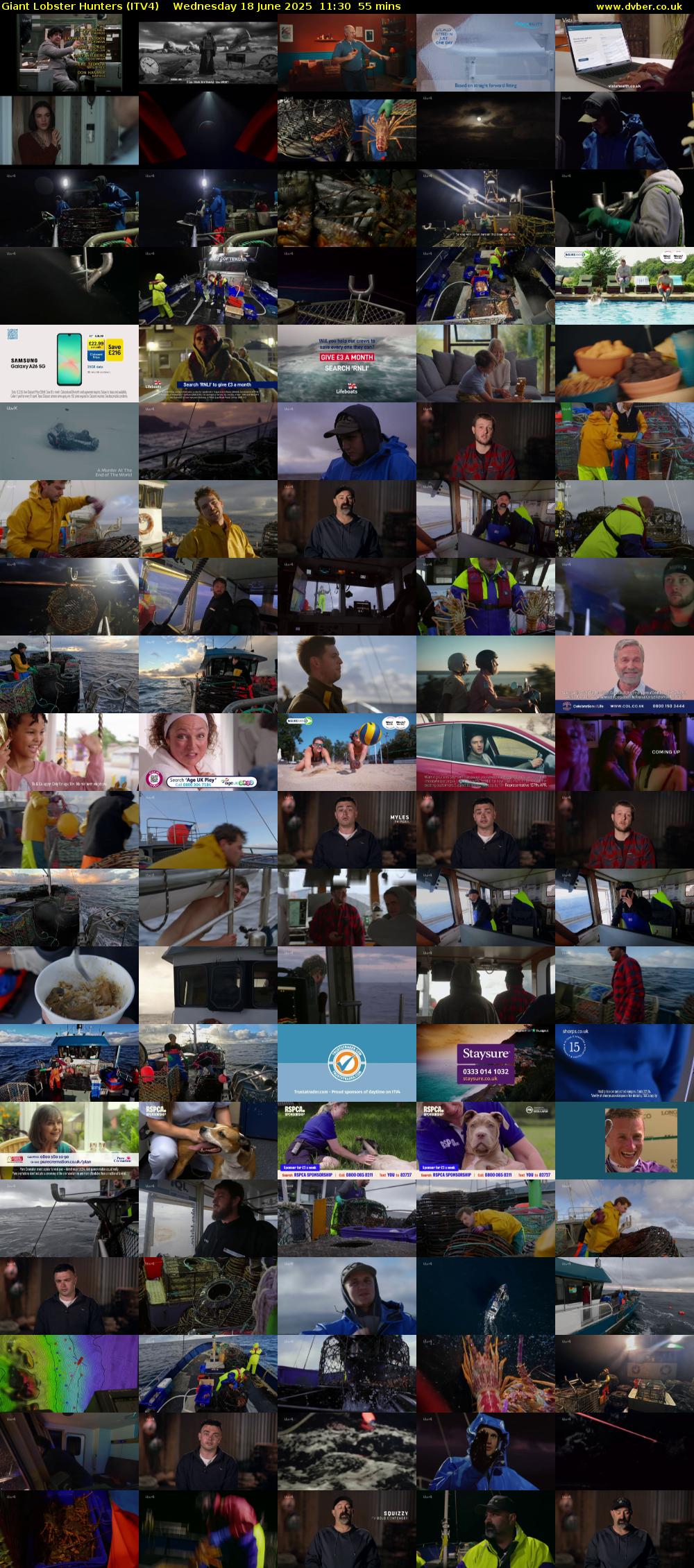 Giant Lobster Hunters (ITV4) Wednesday 18 June 2025 11:30 - 12:25