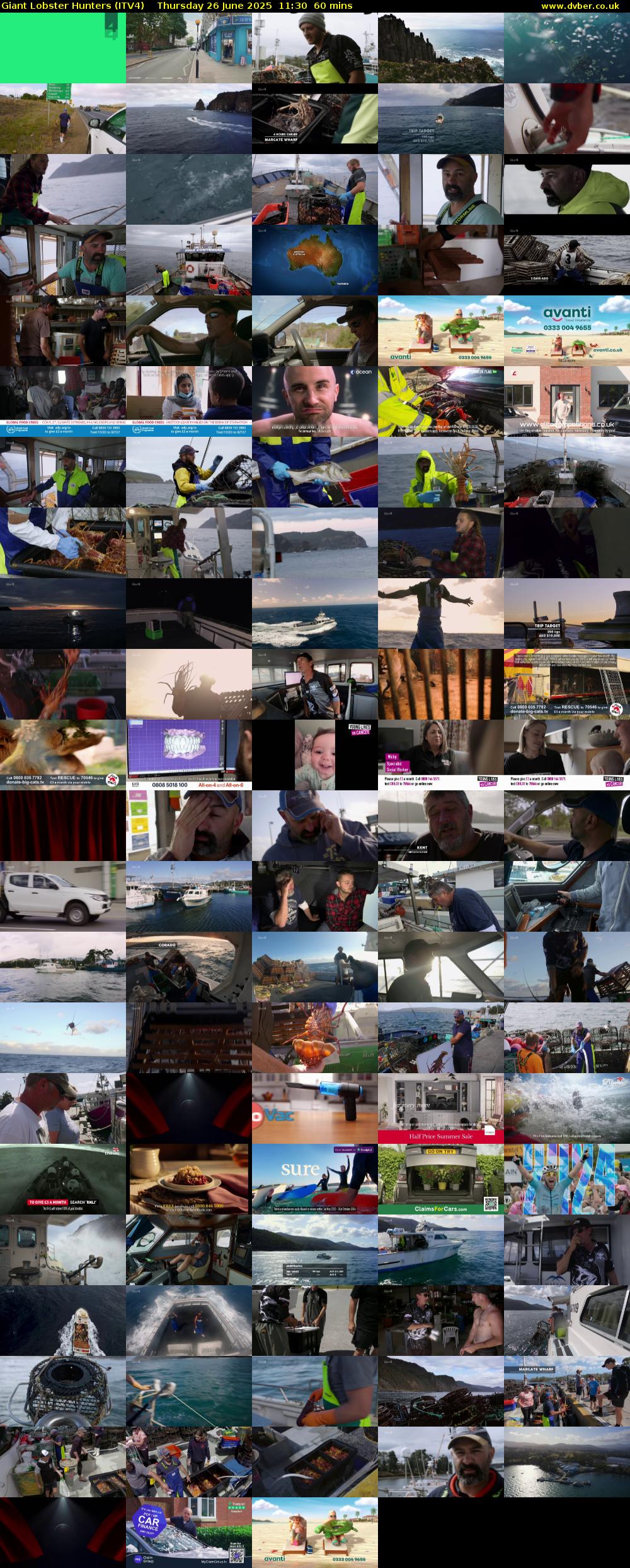 Giant Lobster Hunters (ITV4) Thursday 26 June 2025 11:30 - 12:30