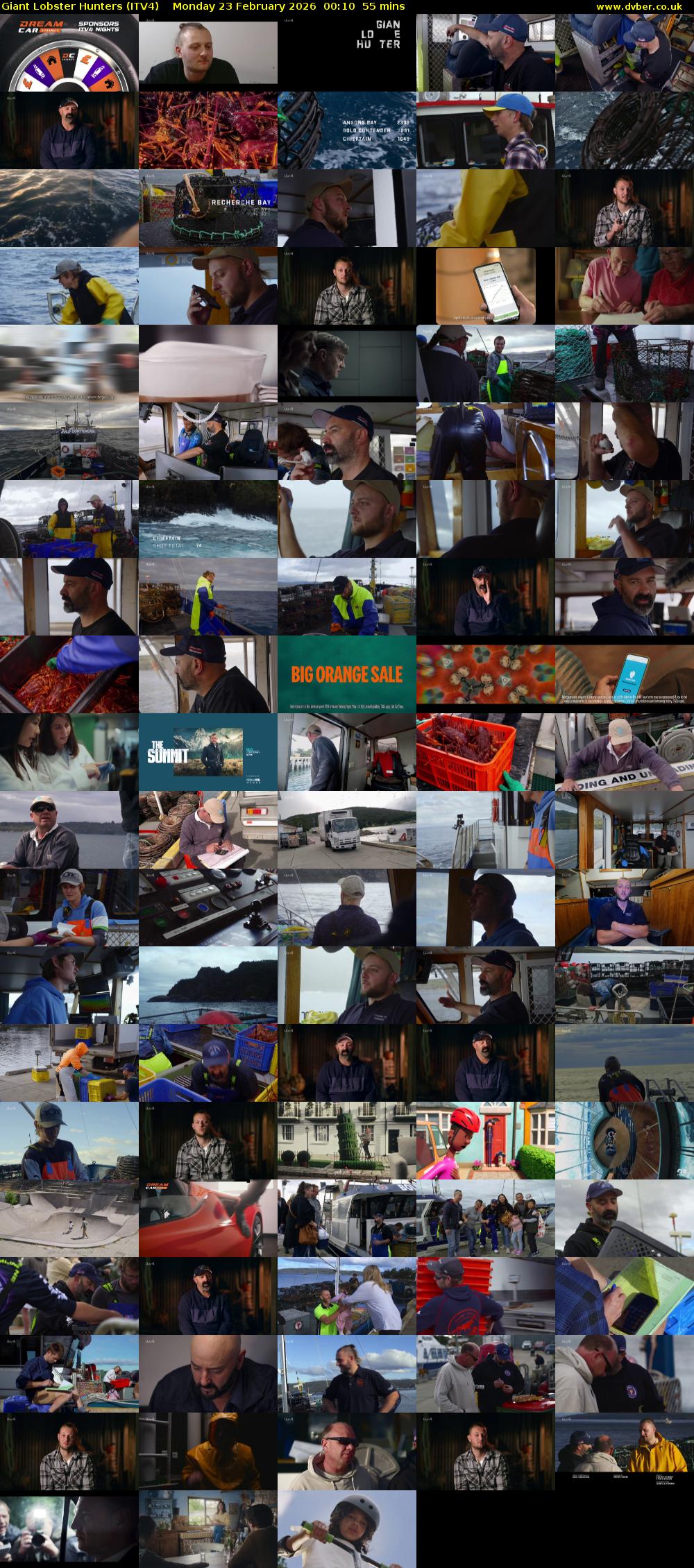 Giant Lobster Hunters (ITV4) Monday 23 February 2026 00:10 - 01:05