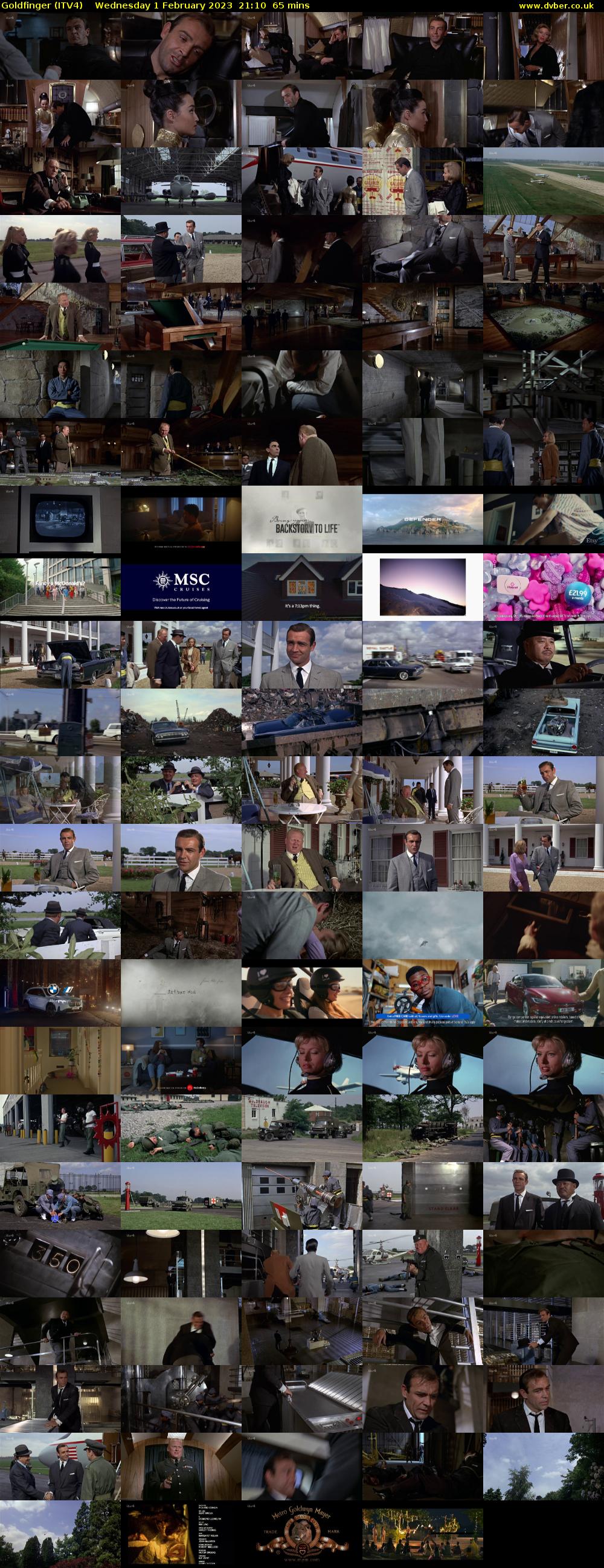 Goldfinger (ITV4) Wednesday 1 February 2023 21:10 - 22:15