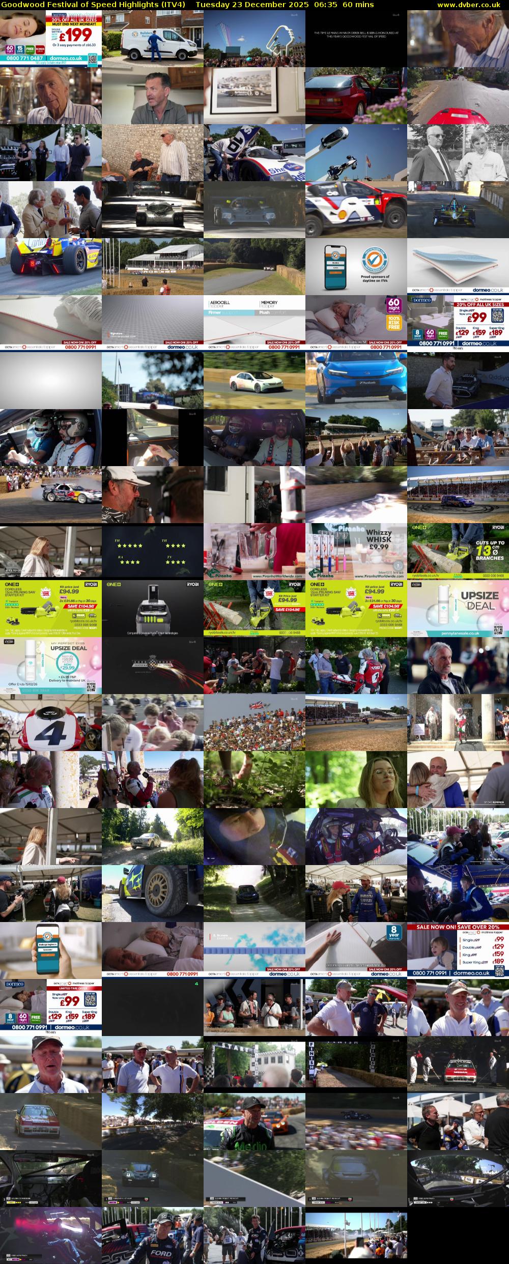 Goodwood Festival of Speed Highlights (ITV4) Tuesday 23 December 2025 06:35 - 07:35