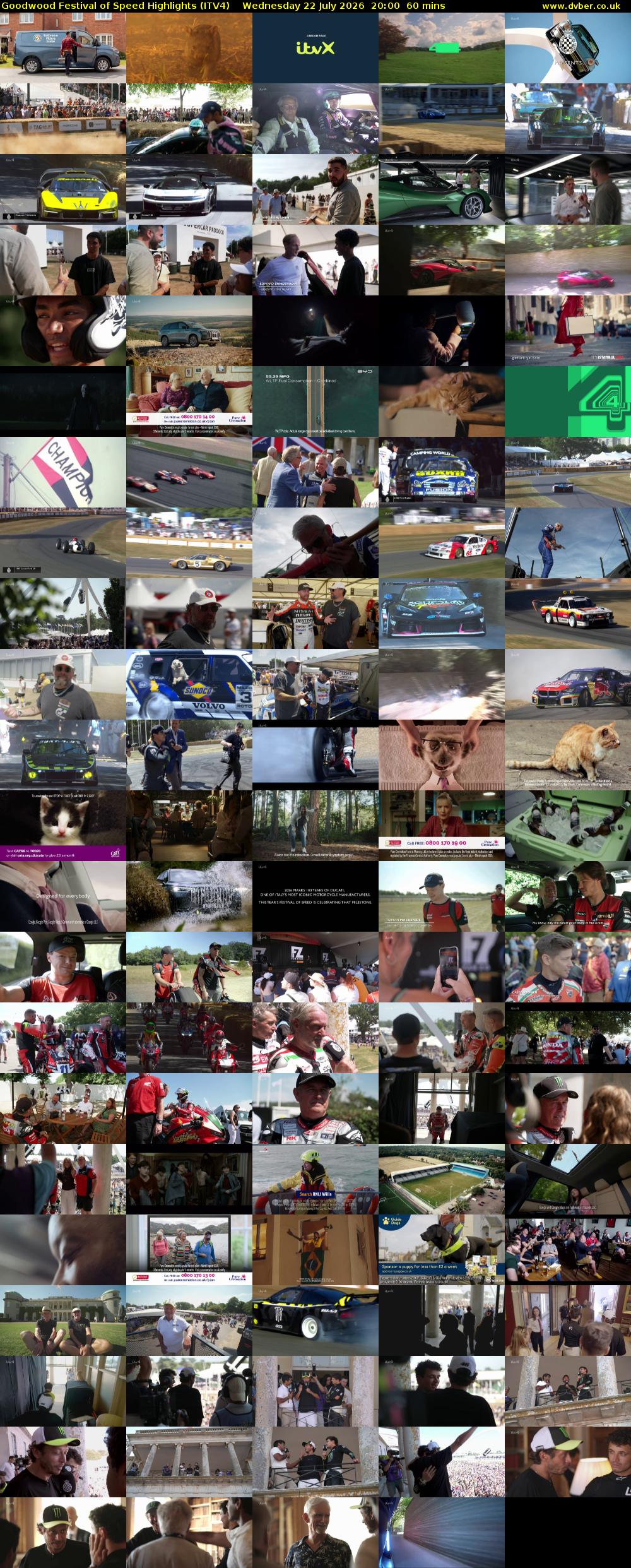 Goodwood Festival of Speed Highlights (ITV4) Wednesday 22 July 2026 20:00 - 21:00