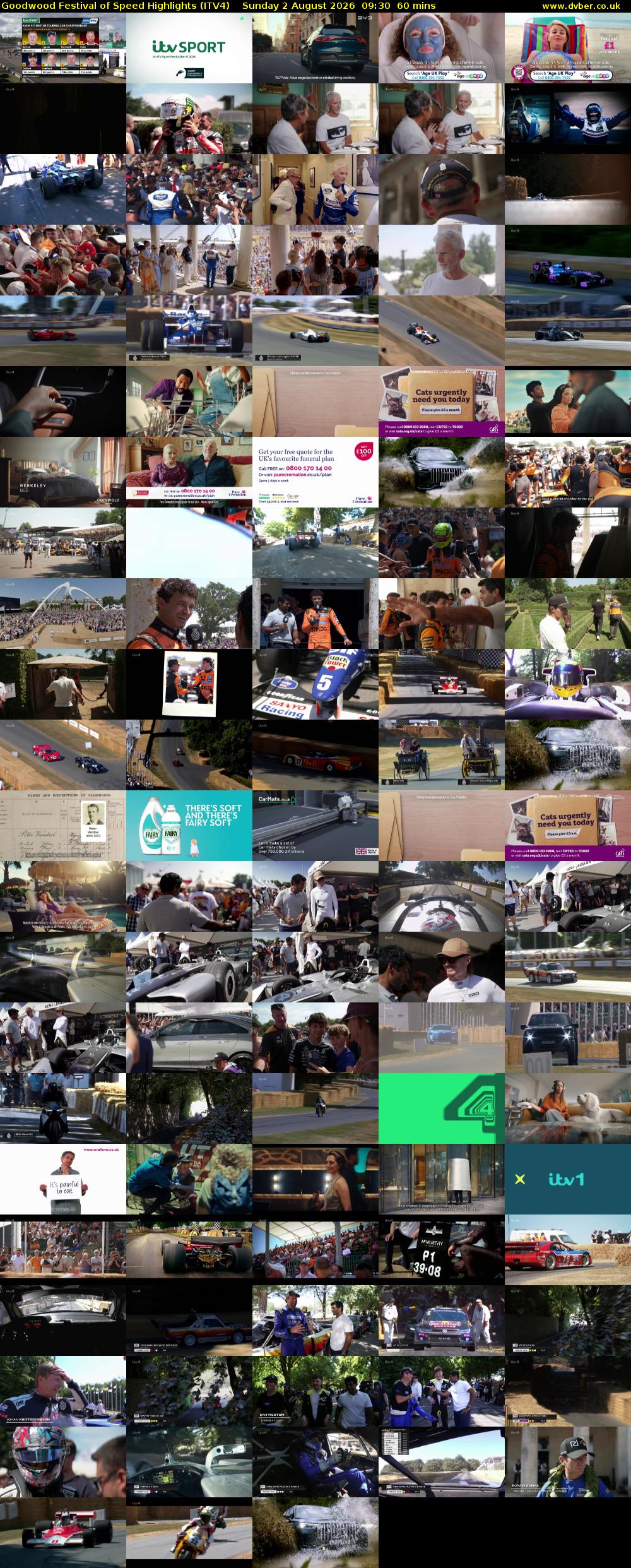 Goodwood Festival of Speed Highlights (ITV4) Sunday 2 August 2026 09:30 - 10:30