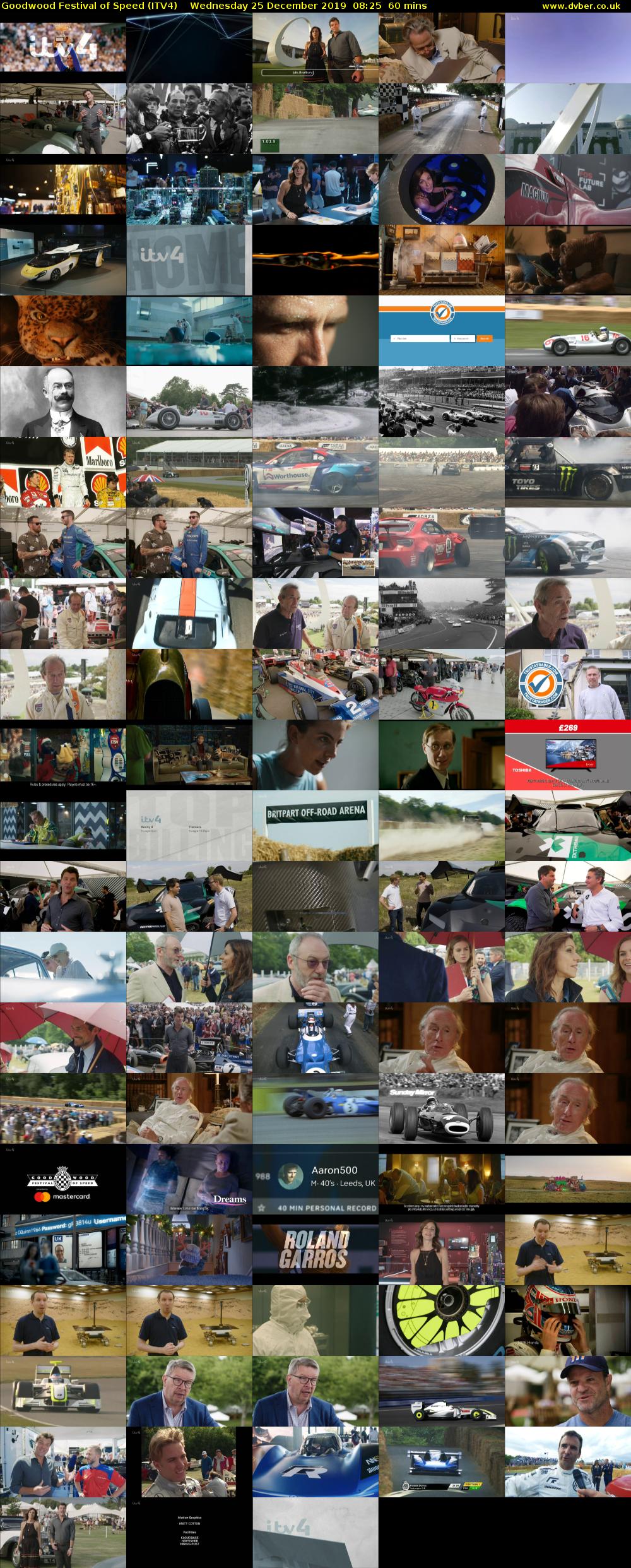 Goodwood Festival of Speed (ITV4) Wednesday 25 December 2019 08:25 - 09:25