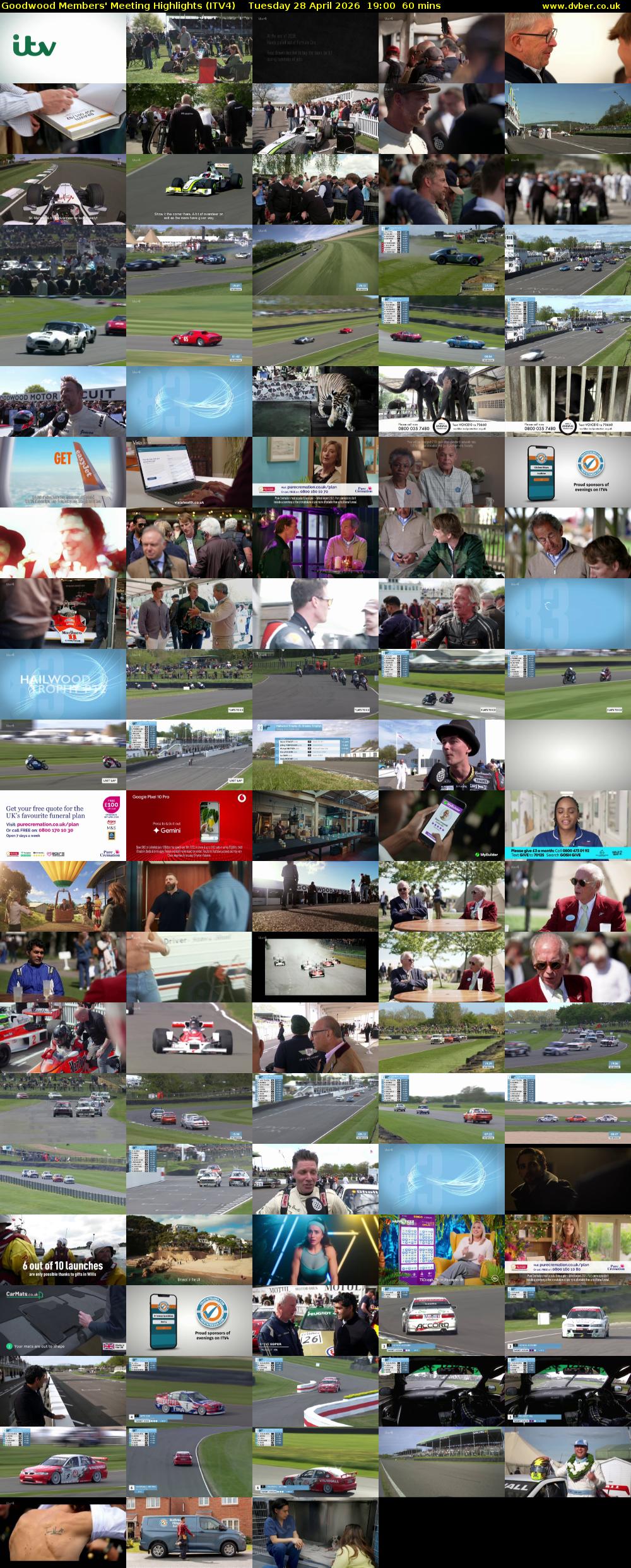 Goodwood Members' Meeting Highlights (ITV4) Tuesday 28 April 2026 19:00 - 20:00