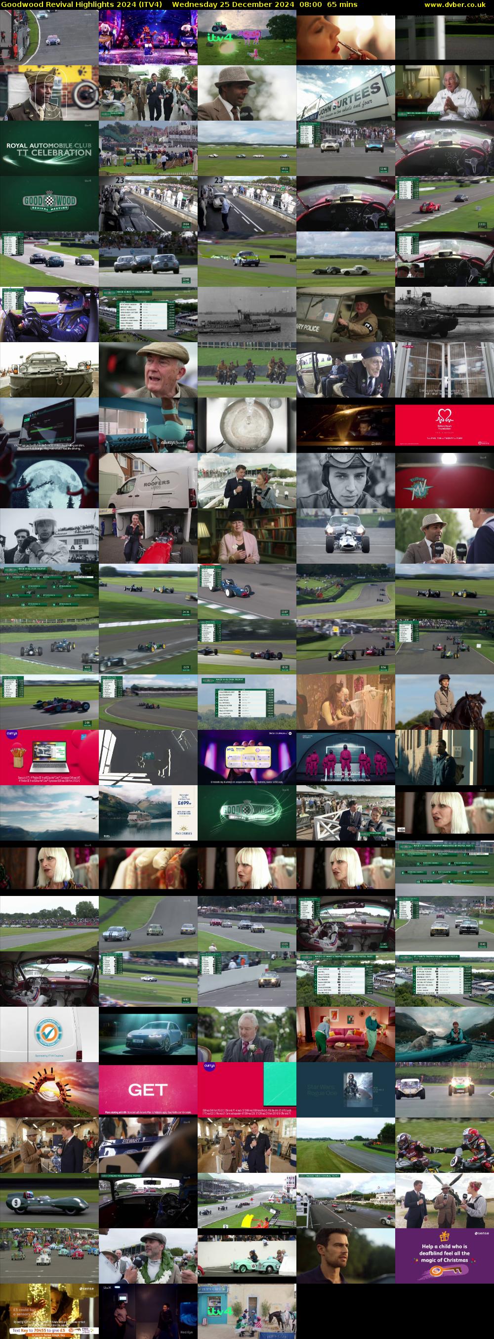 Goodwood Revival Highlights 2024 (ITV4) Wednesday 25 December 2024 08:00 - 09:05