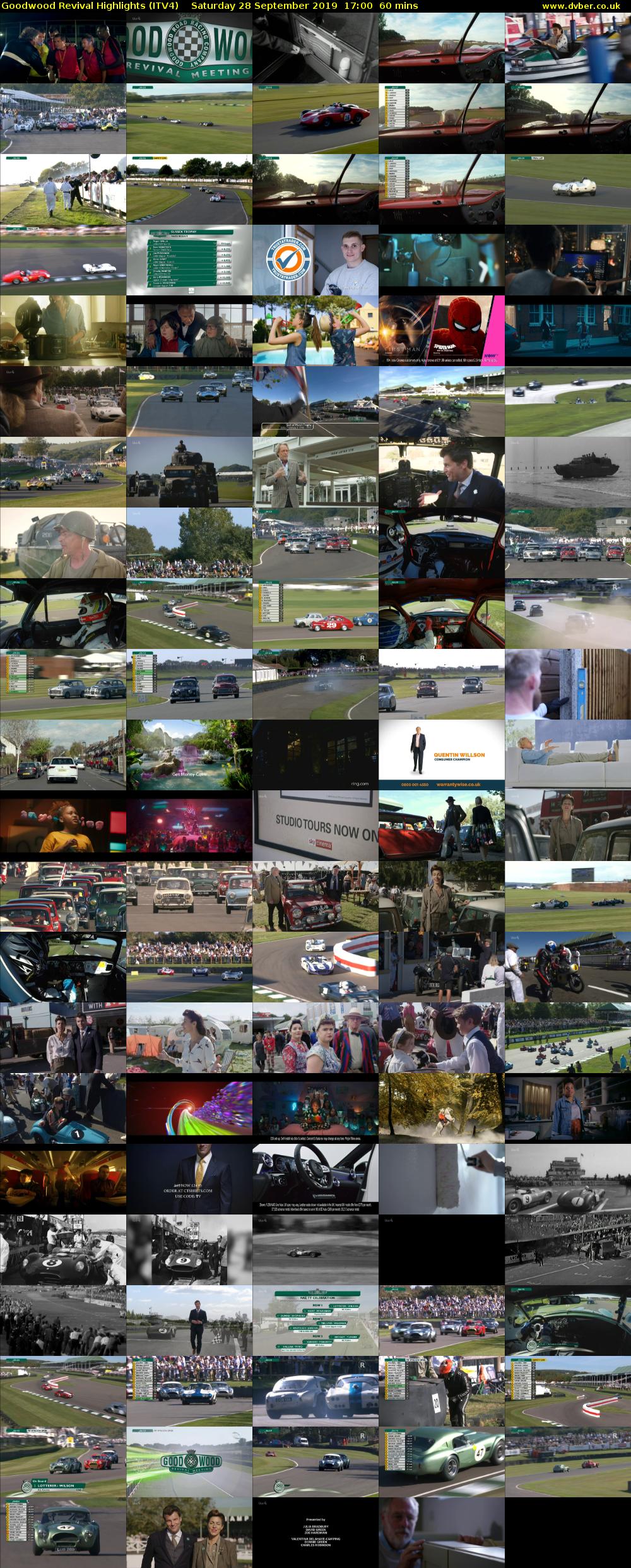 Goodwood Revival Highlights (ITV4) Saturday 28 September 2019 17:00 - 18:00