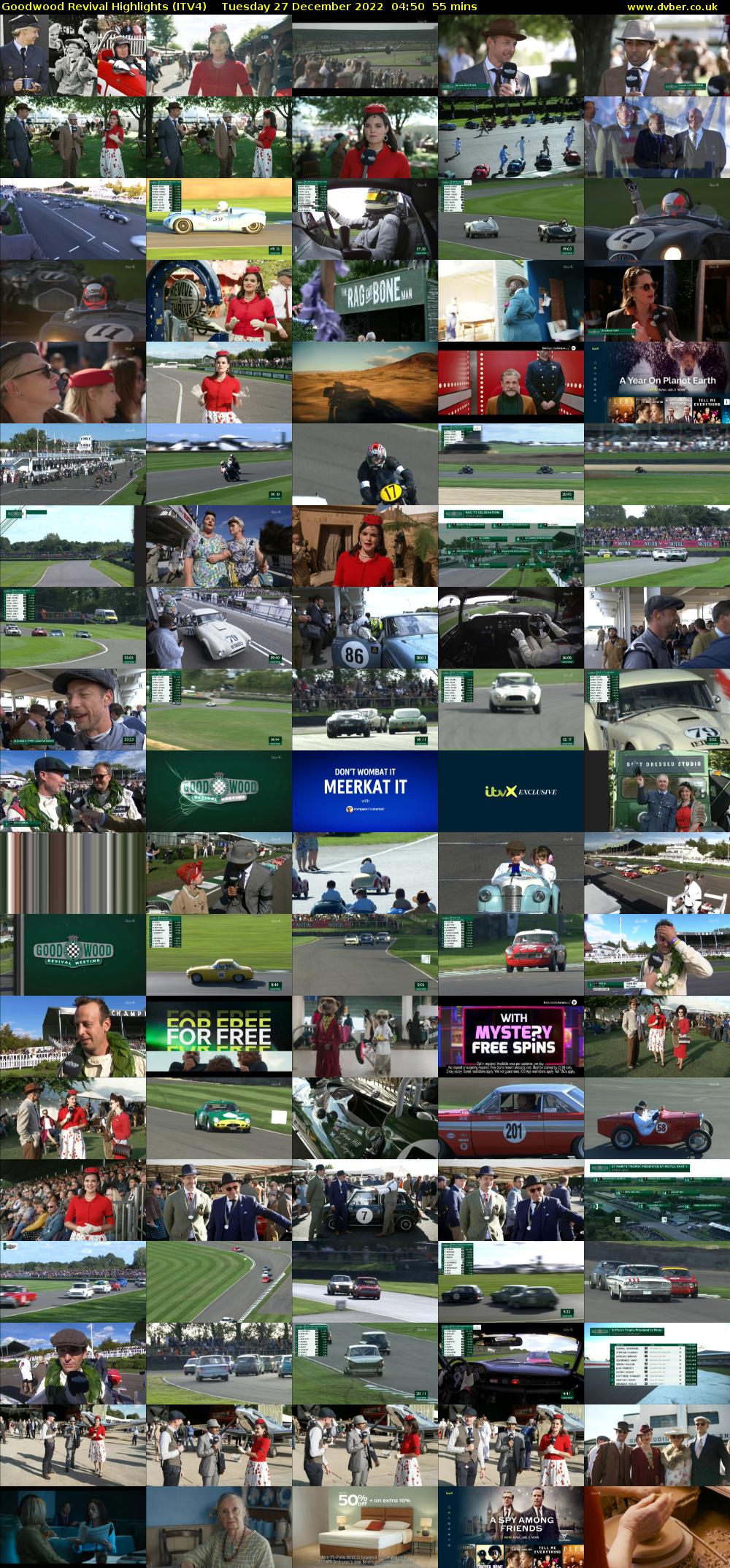 Goodwood Revival Highlights (ITV4) Tuesday 27 December 2022 04:50 - 05:45
