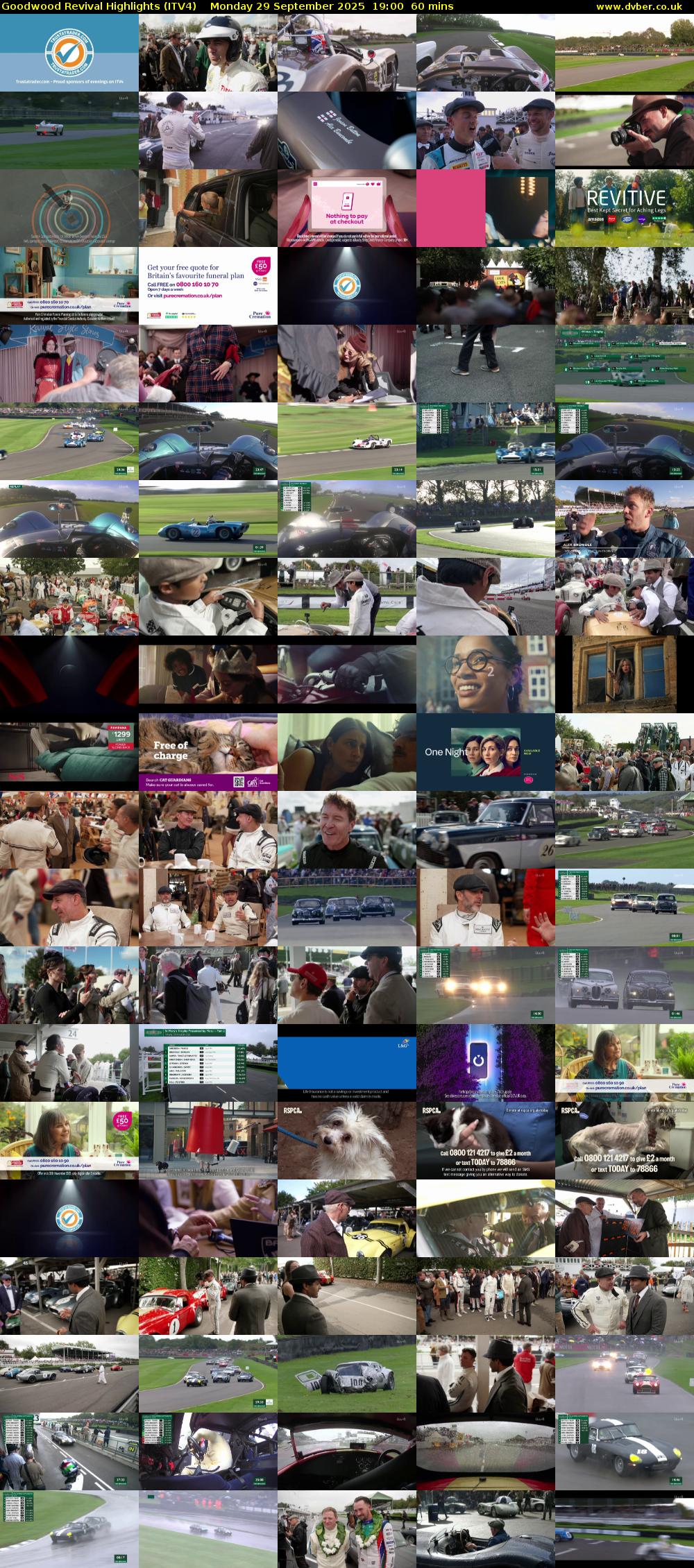 Goodwood Revival Highlights (ITV4) Monday 29 September 2025 19:00 - 20:00