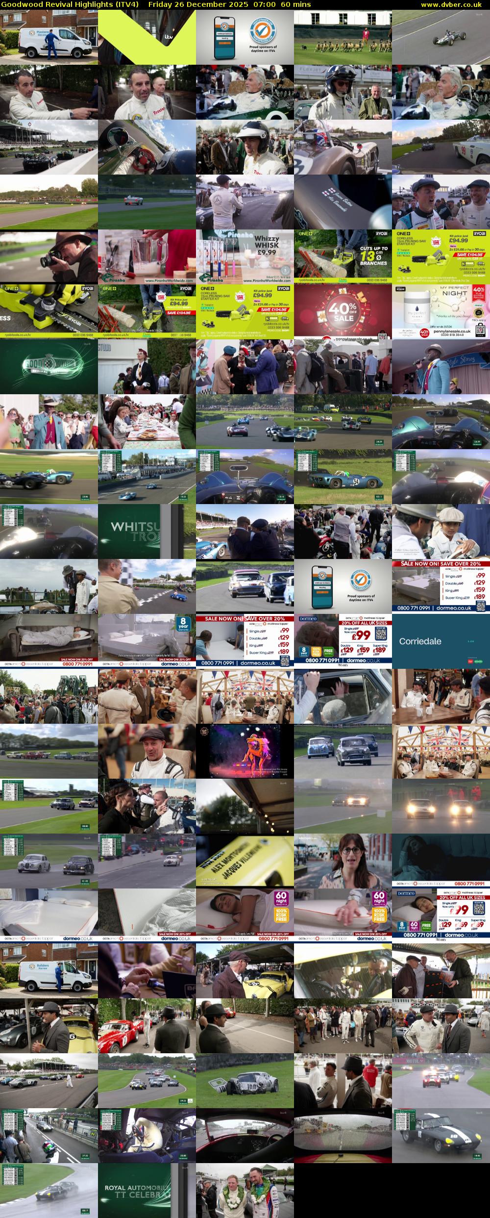 Goodwood Revival Highlights (ITV4) Friday 26 December 2025 07:00 - 08:00