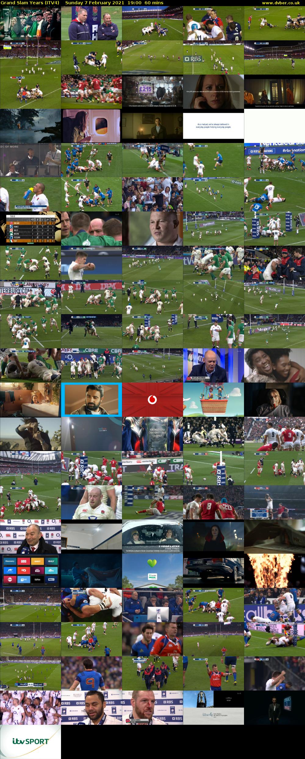 Grand Slam Years (ITV4) Sunday 7 February 2021 19:00 - 20:00