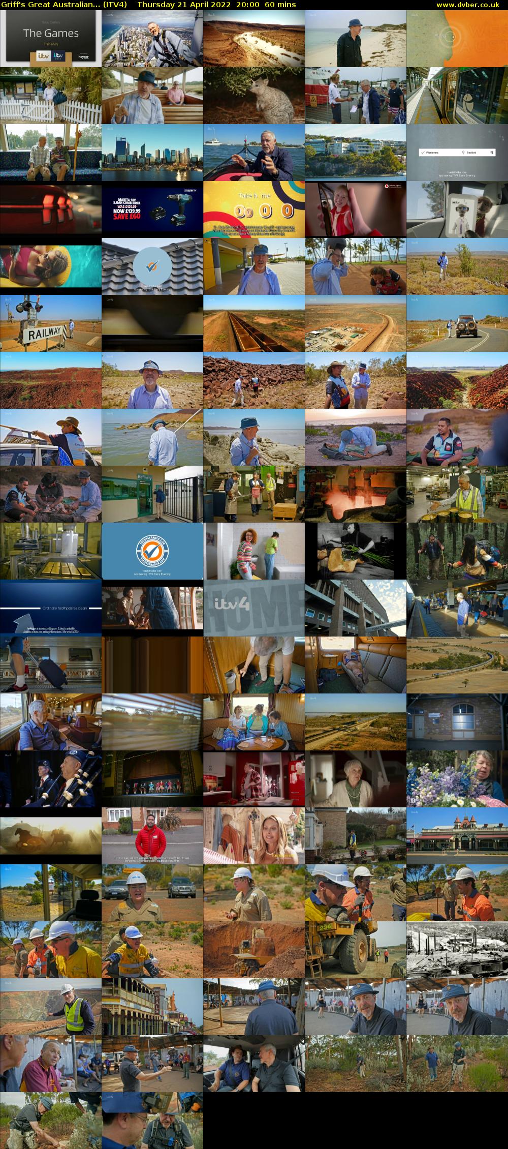 Griff's Great Australian... (ITV4) Thursday 21 April 2022 20:00 - 21:00