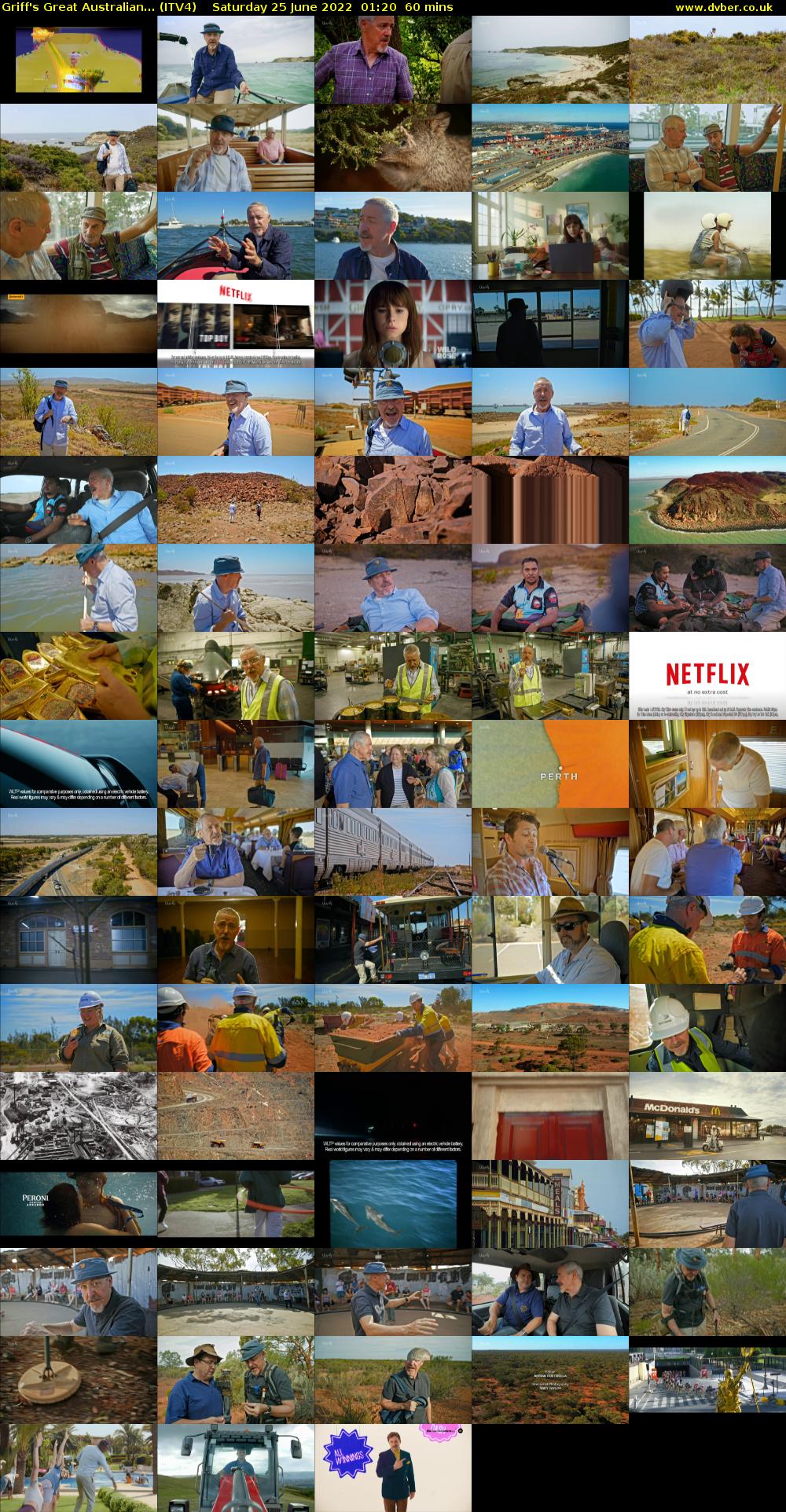 Griff's Great Australian... (ITV4) Saturday 25 June 2022 01:20 - 02:20