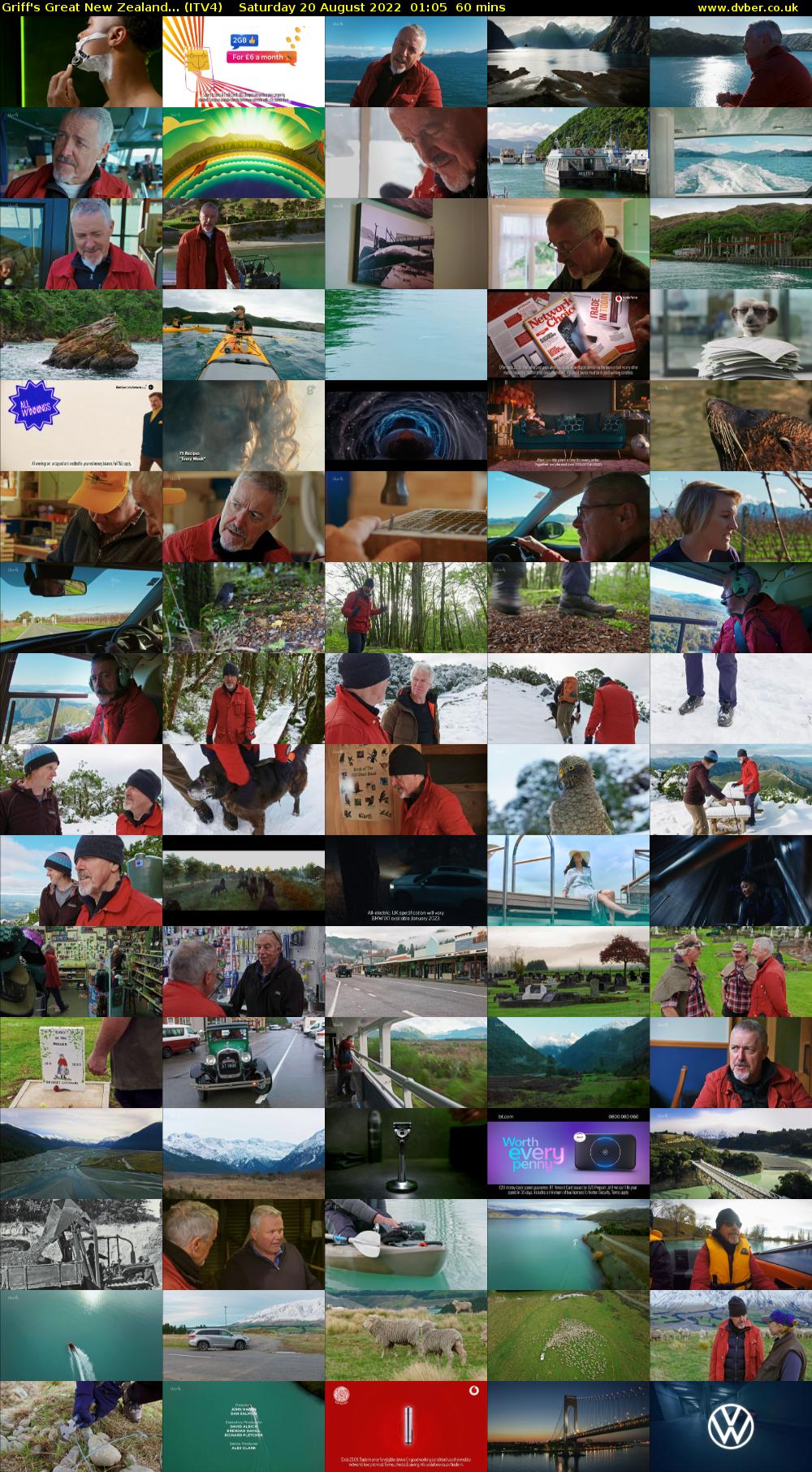 Griff's Great New Zealand... (ITV4) Saturday 20 August 2022 01:05 - 02:05