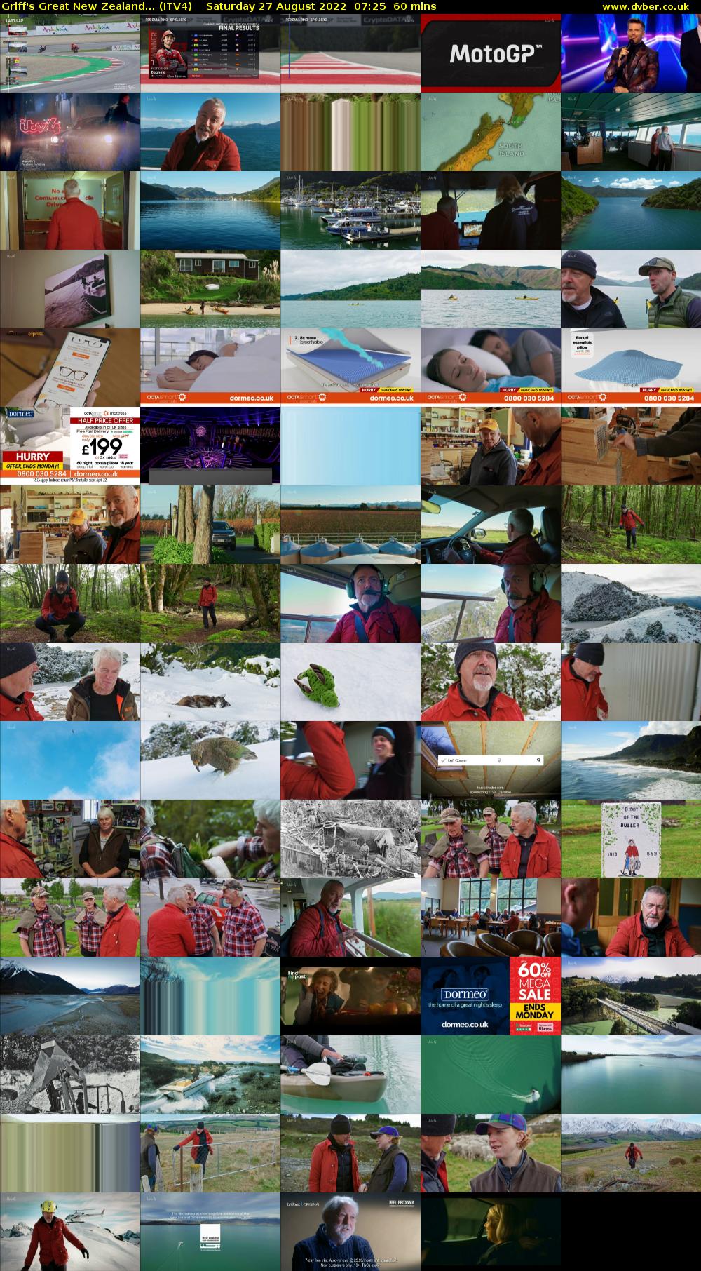 Griff's Great New Zealand... (ITV4) Saturday 27 August 2022 07:25 - 08:25