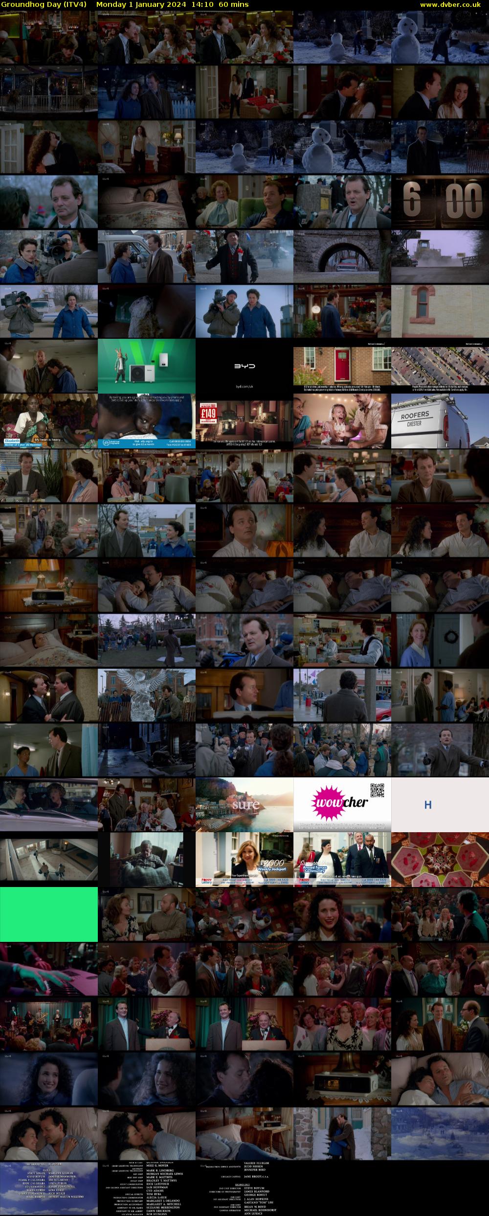 Groundhog Day (ITV4) Monday 1 January 2024 14:10 - 15:10