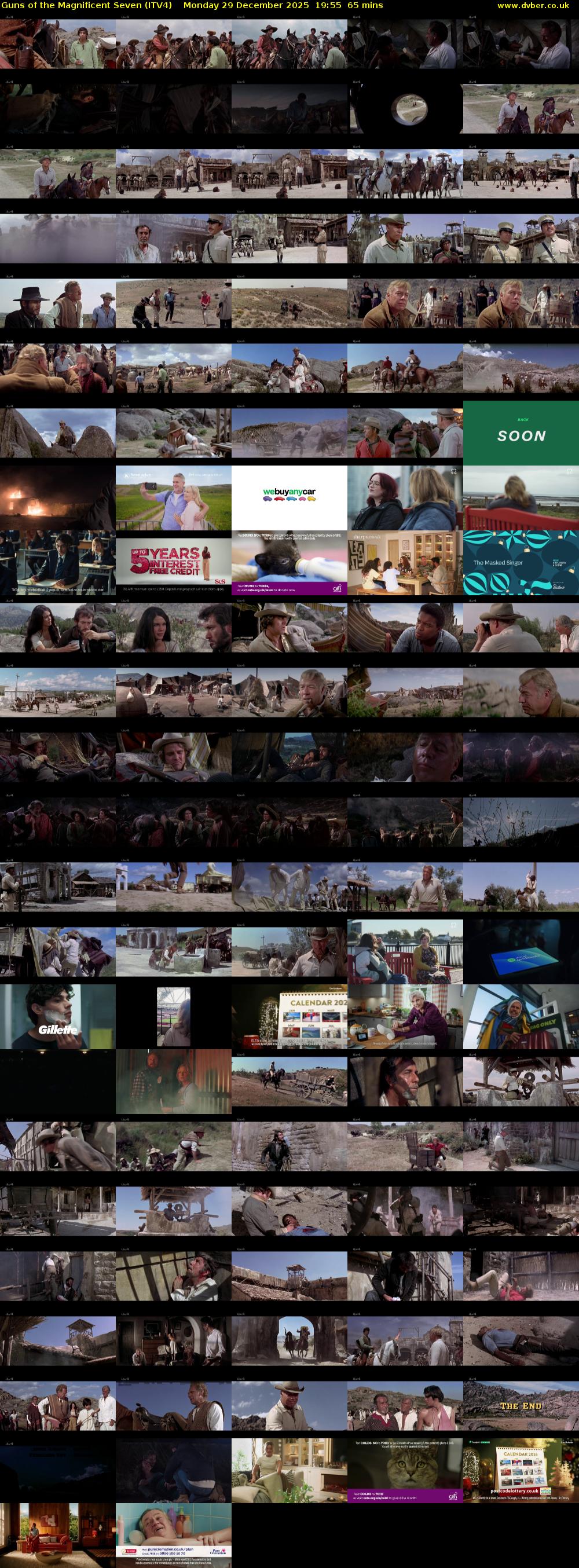 Guns of the Magnificent Seven (ITV4) Monday 29 December 2025 19:55 - 21:00