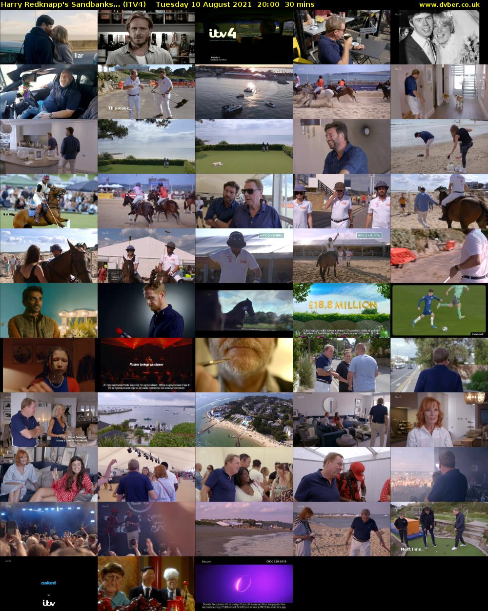 Harry Redknapp's Sandbanks... (ITV4) Tuesday 10 August 2021 20:00 - 20:30
