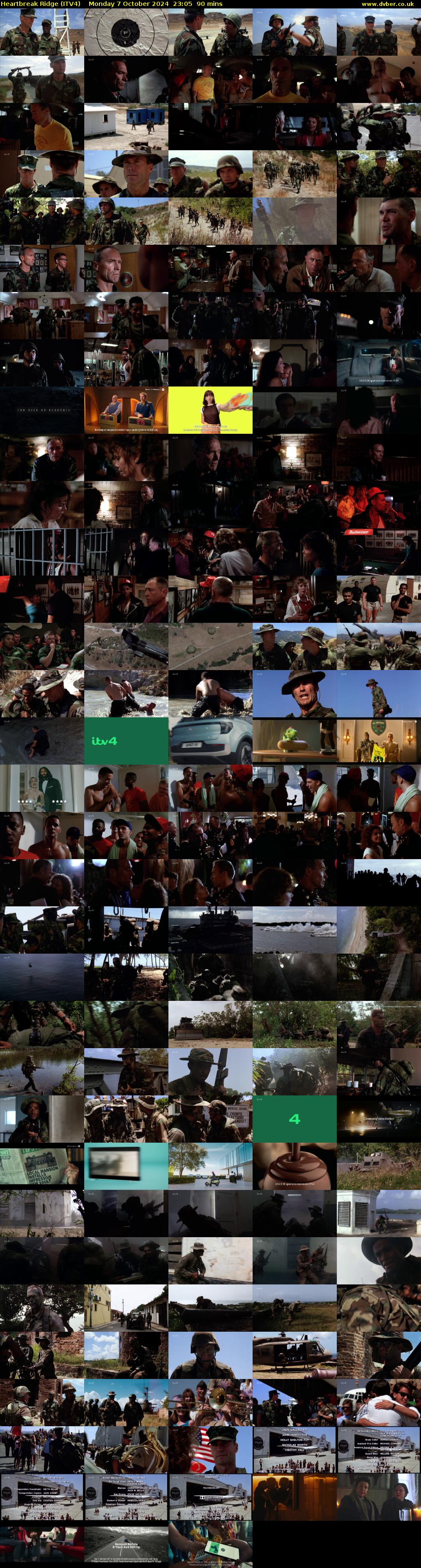 Heartbreak Ridge (ITV4) Monday 7 October 2024 23:05 - 00:35