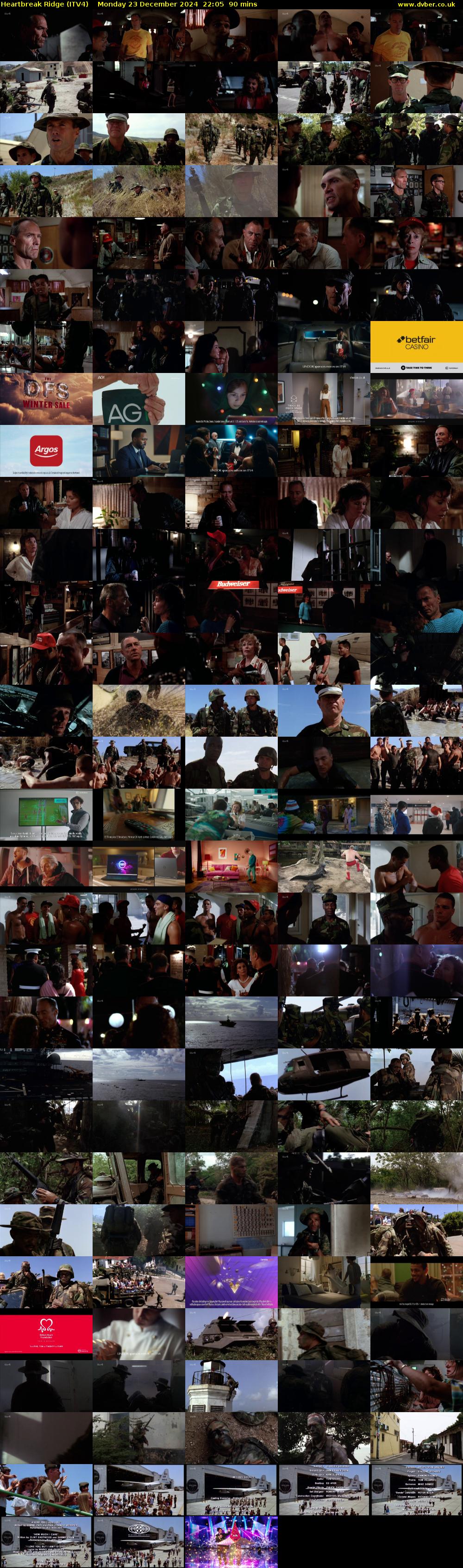 Heartbreak Ridge (ITV4) Monday 23 December 2024 22:05 - 23:35
