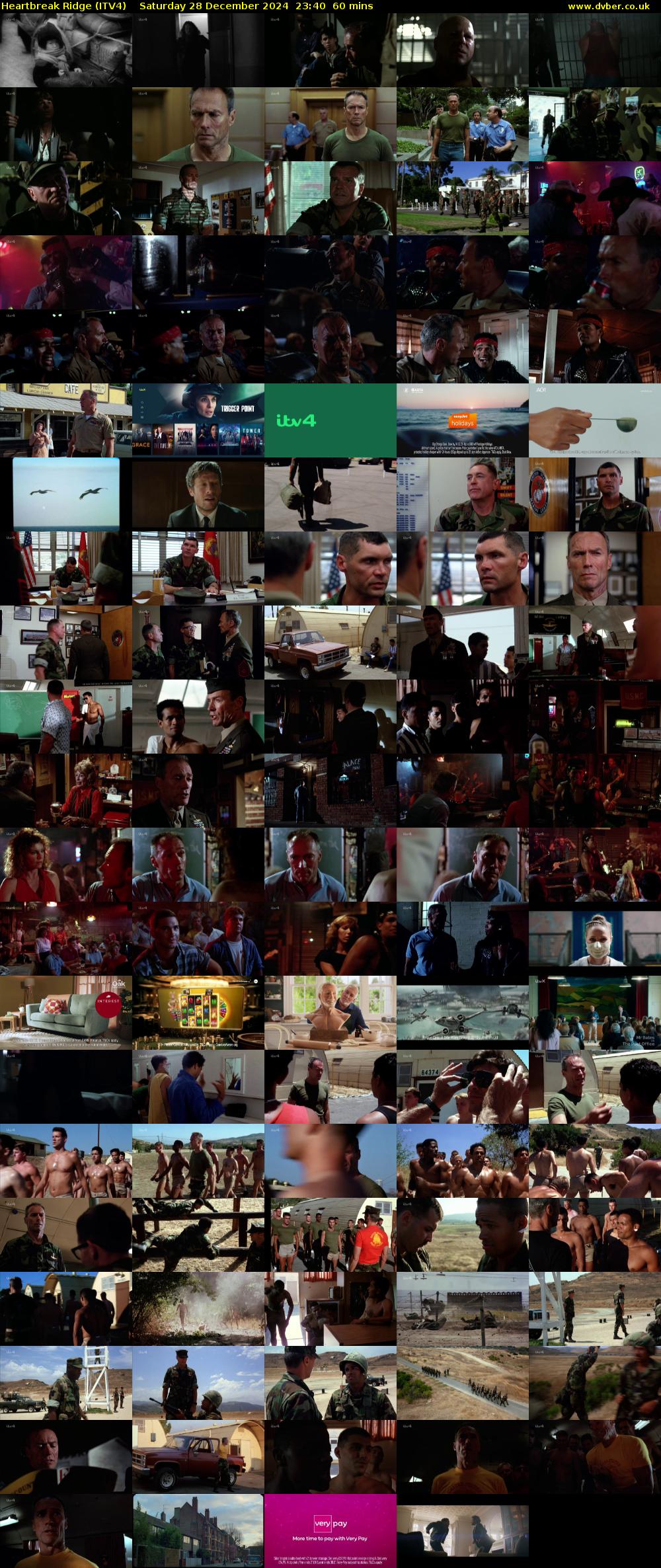Heartbreak Ridge (ITV4) Saturday 28 December 2024 23:40 - 00:40